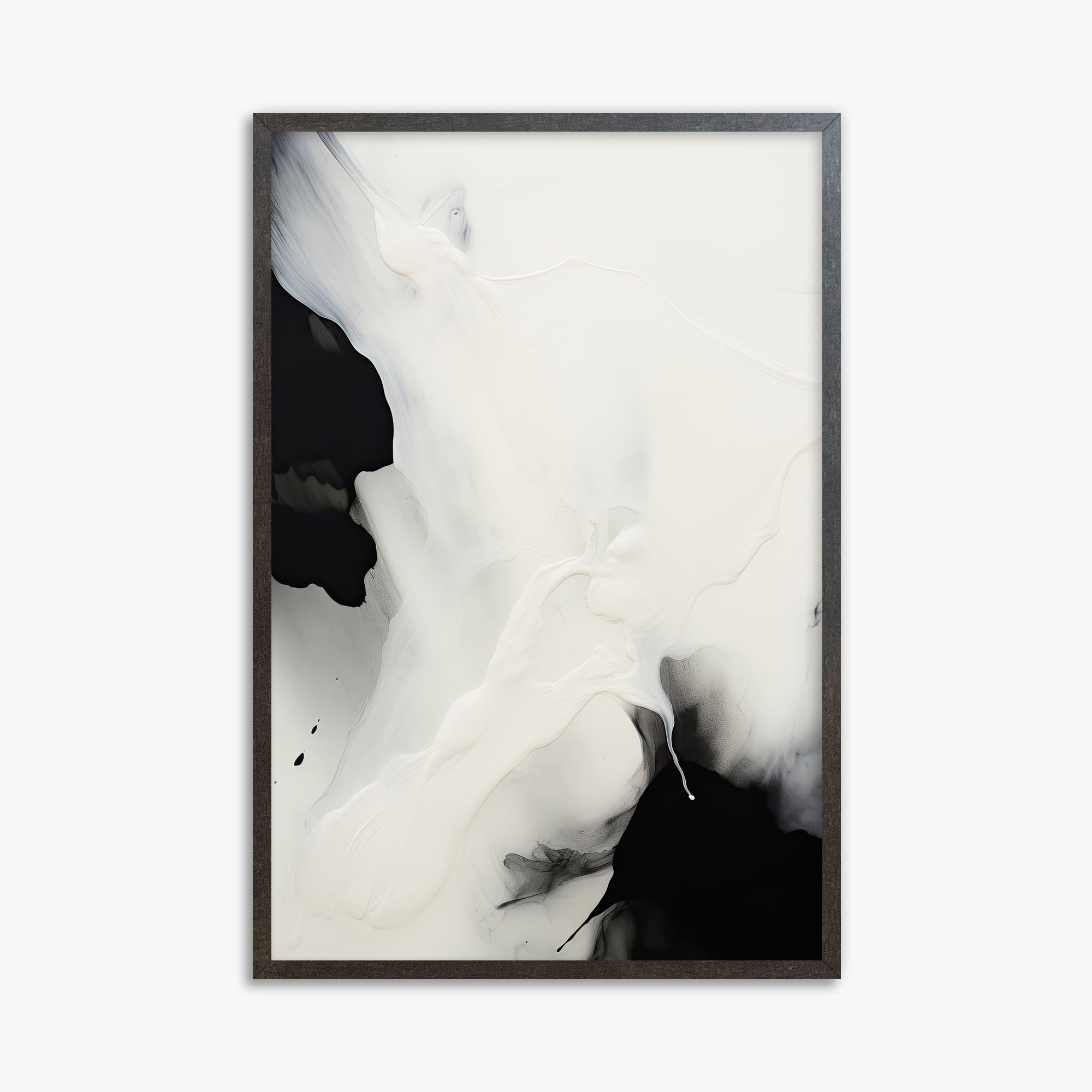 Whispered Shadows, 61x91cm Framed Art Reproduction With Espresso Frame