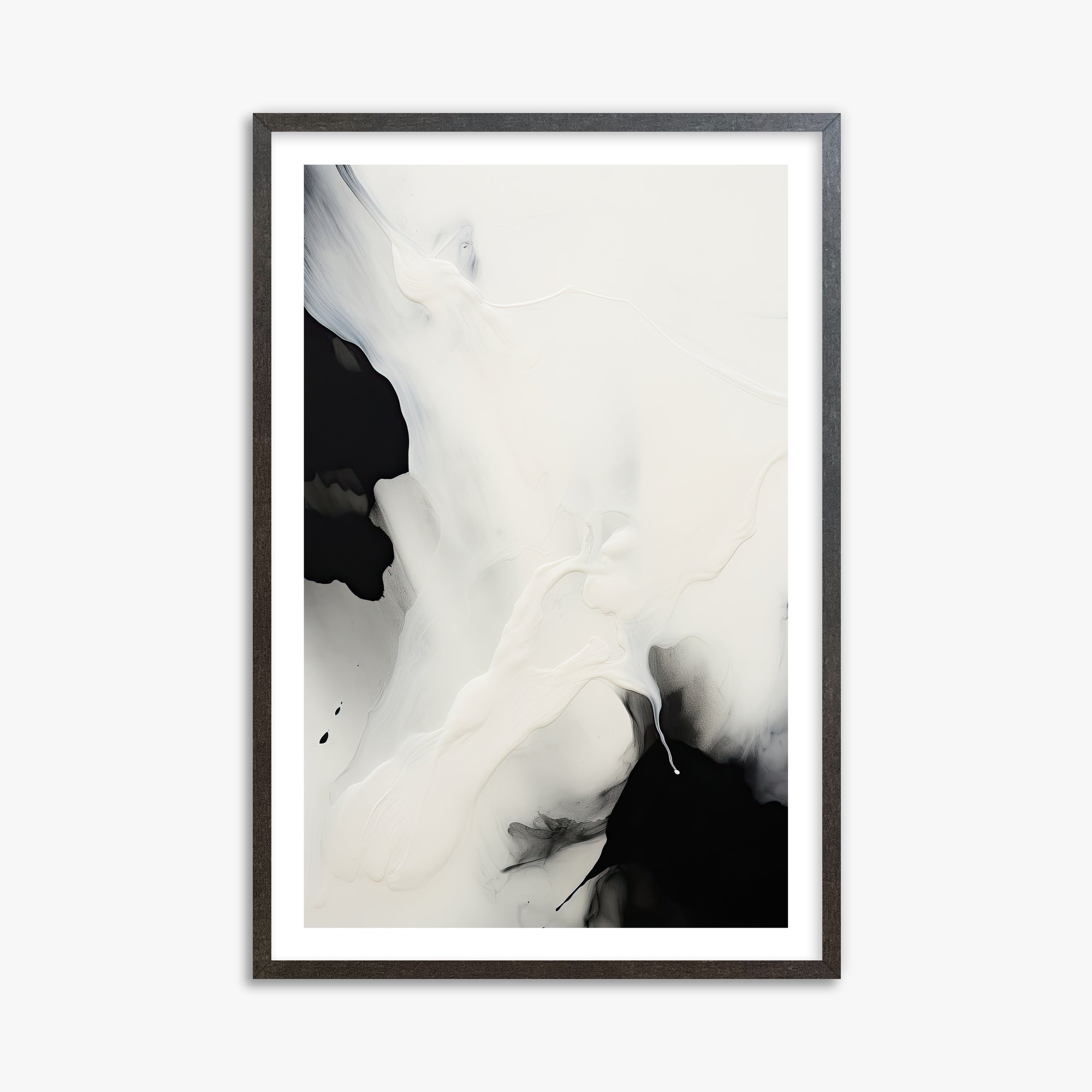 Whispered Shadows, 61x91cm Framed Art Reproduction With Espresso Frame