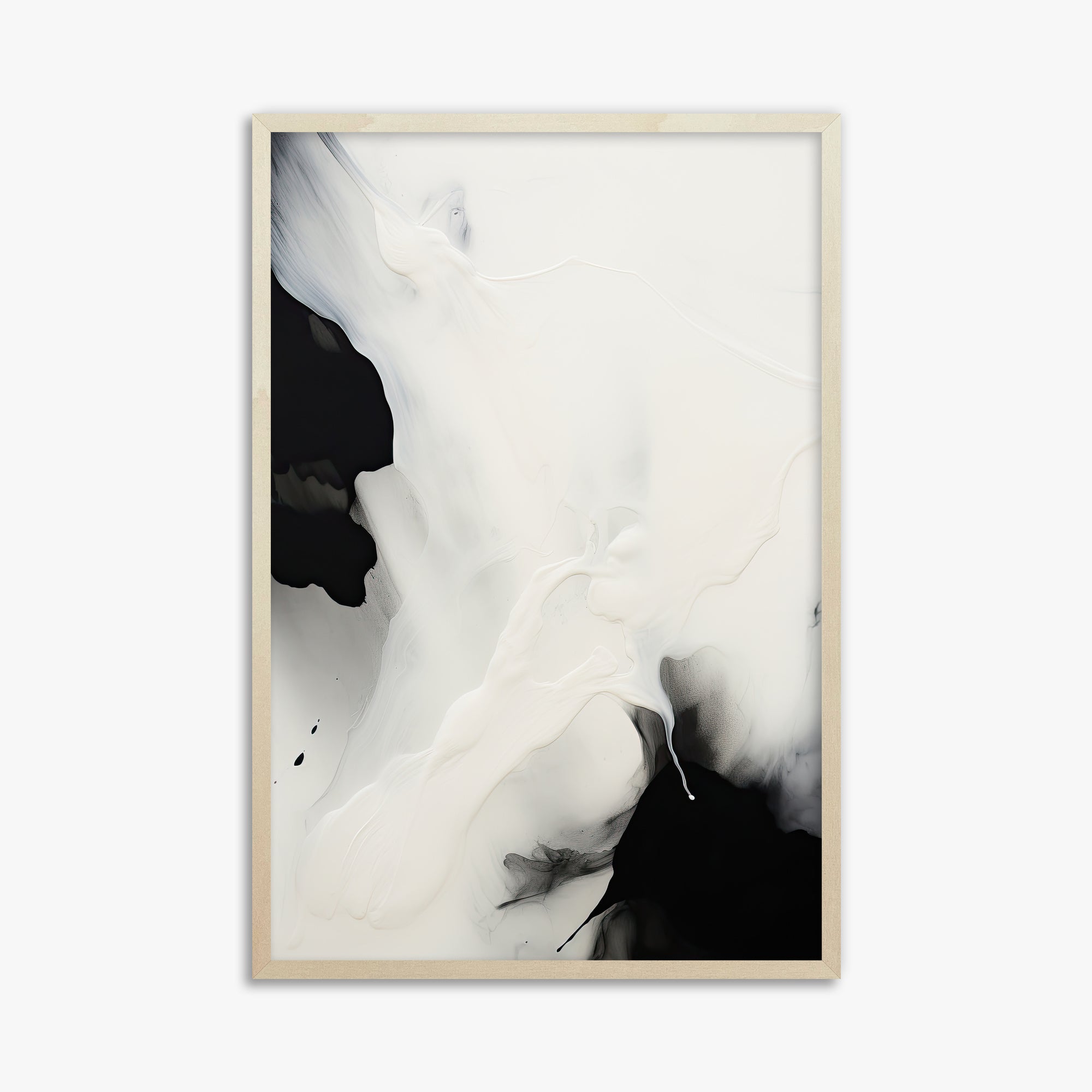 Whispered Shadows, 61x91cm Framed Art Reproduction With Lime Wood Frame