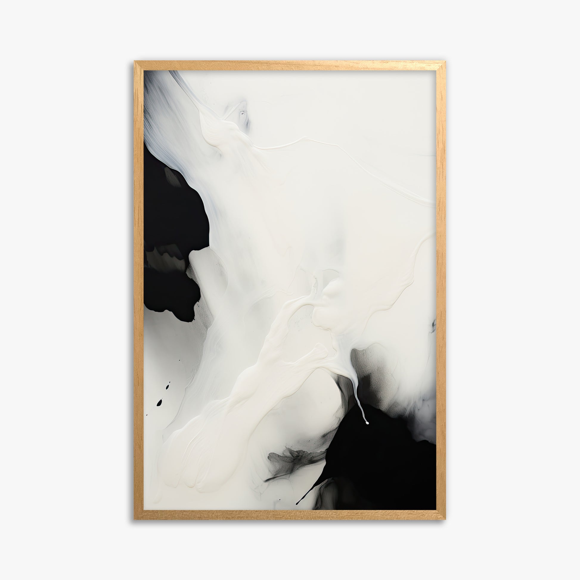 Whispered Shadows, 61x91cm Framed Poster With Oak Frame