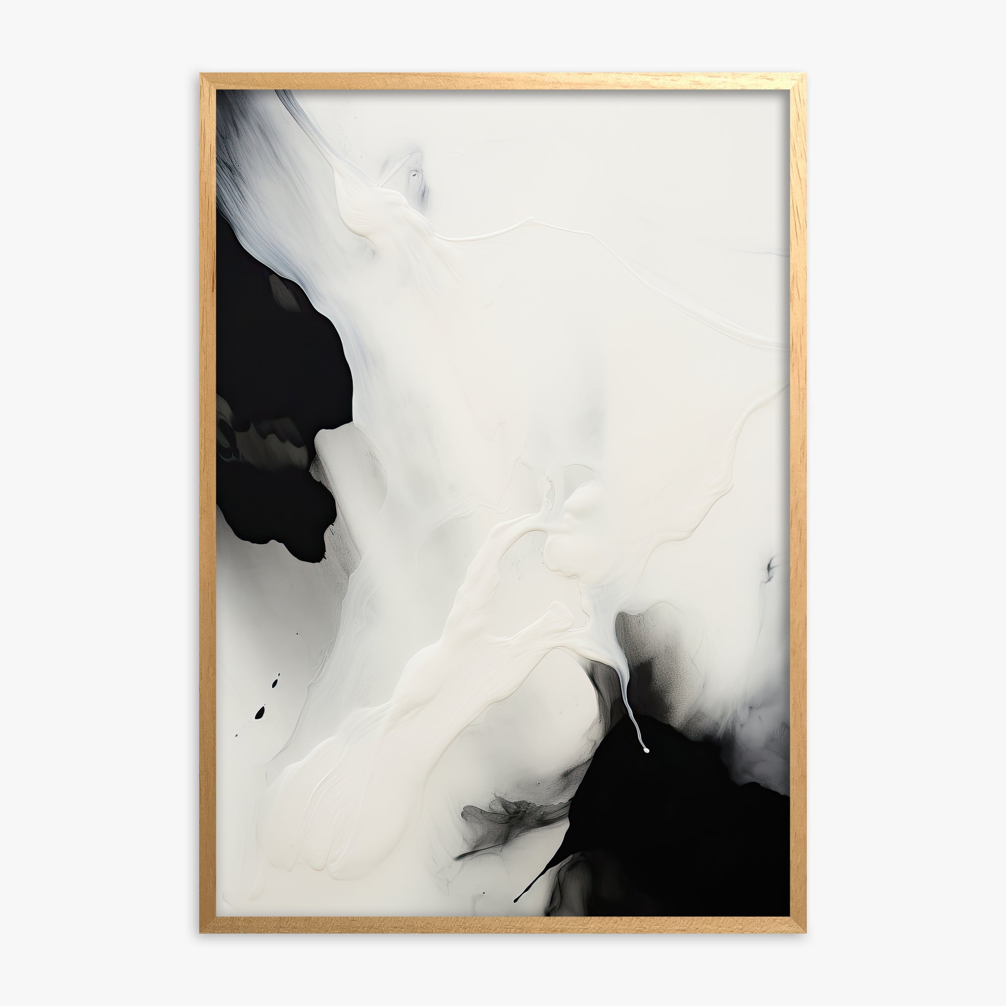 Whispered Shadows, Oak Framed Poster With Oak Frame