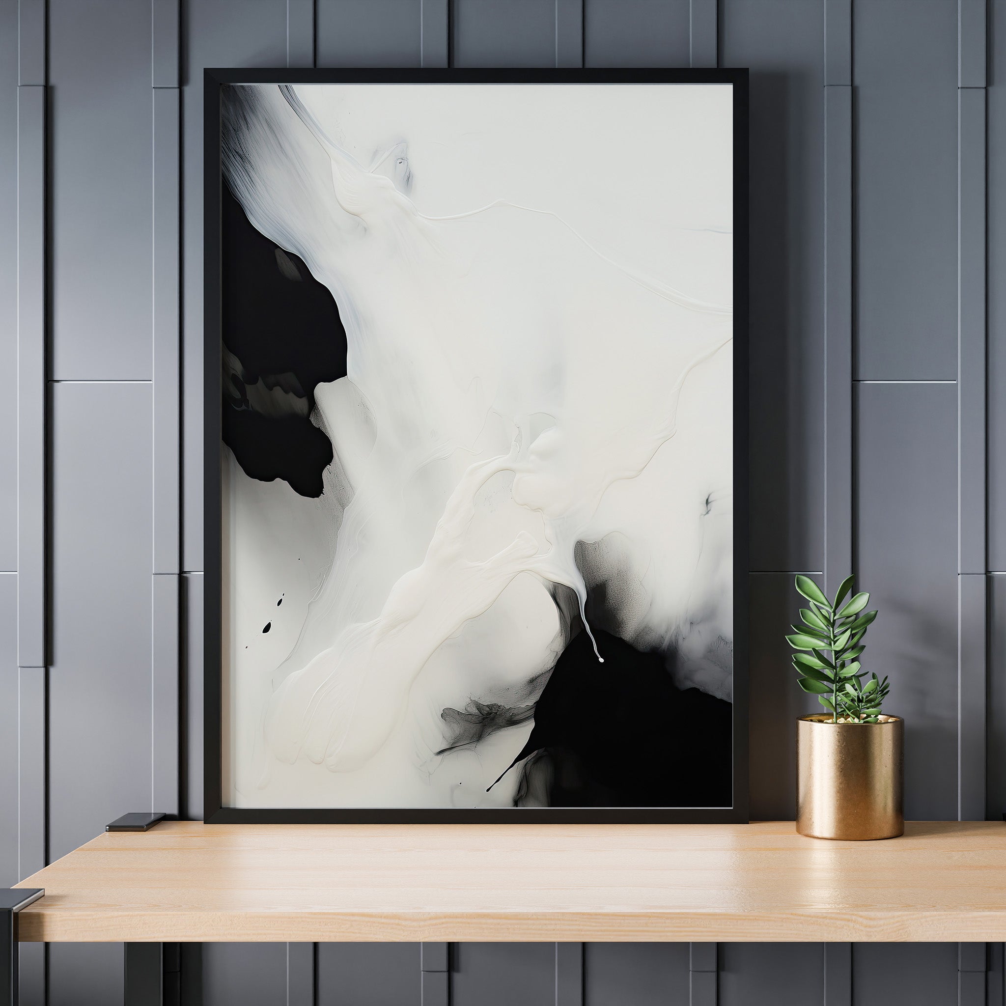 Design Concept No. 24 for Whispered Shadows Modern Poster Art
