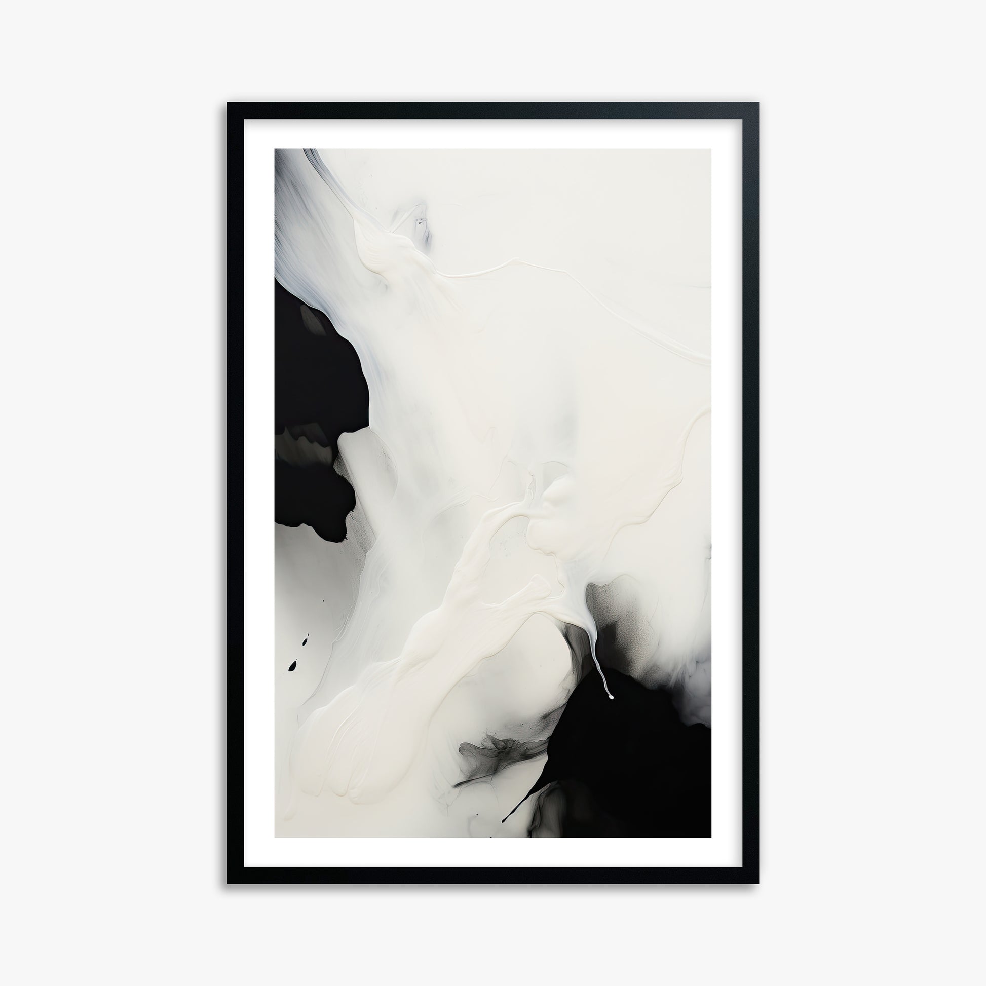 Whispered Shadows, 61x91cm Black Framed Art Reproduction