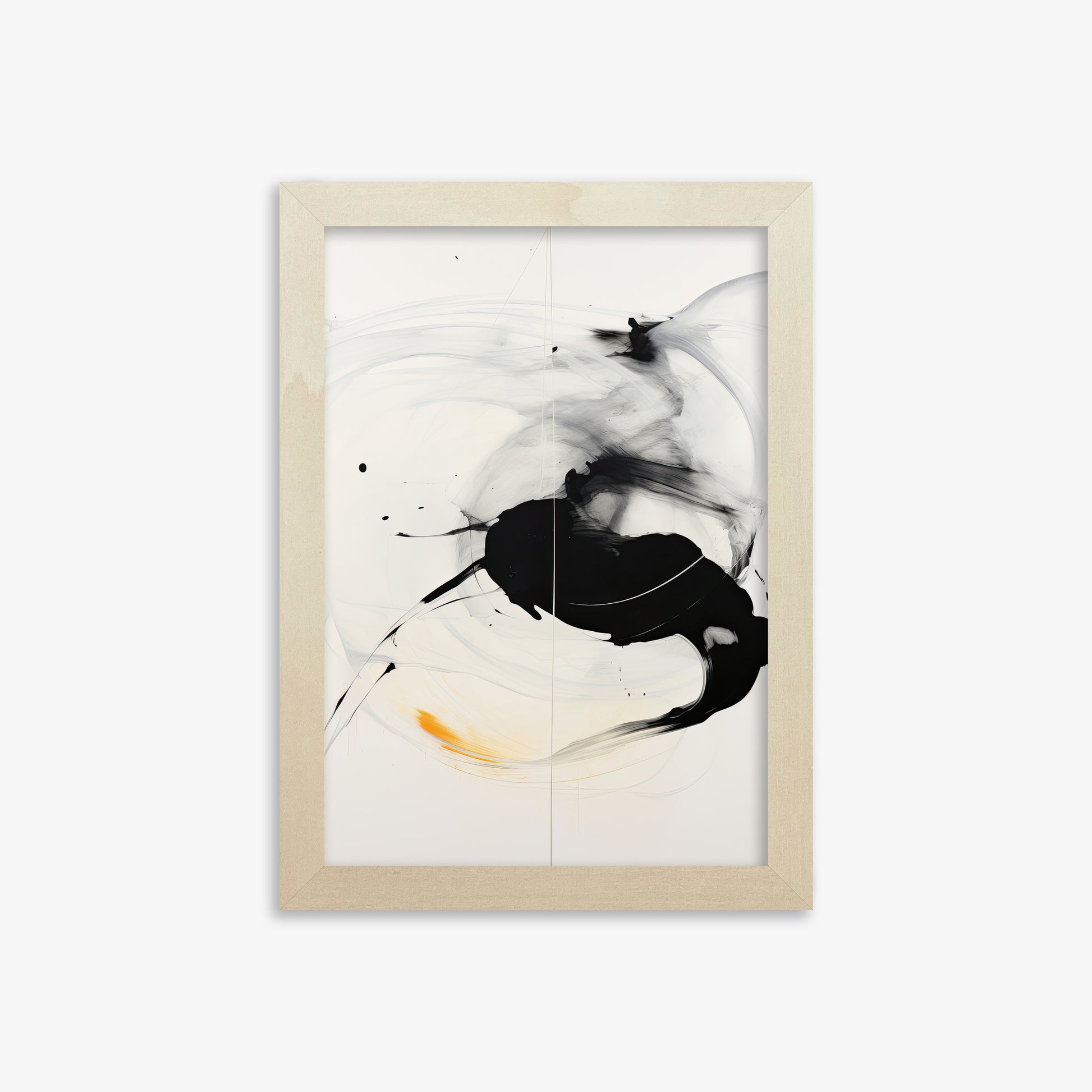 Ethereal Motion, 21x30cm Framed Art Reproduction With Lime Wood Frame