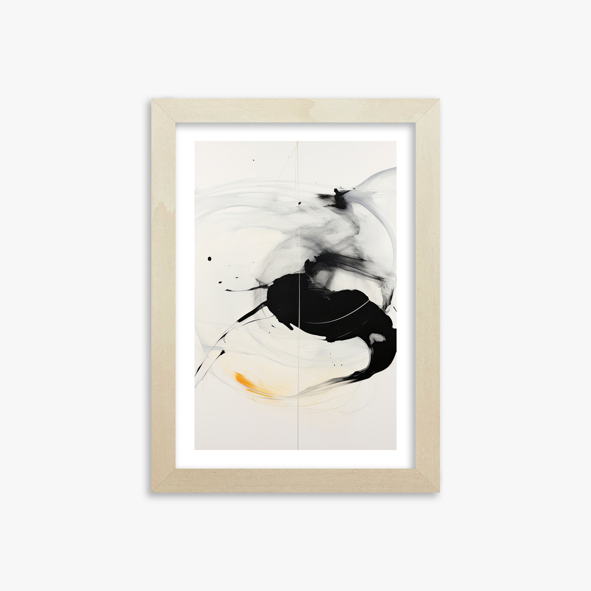 Ethereal Motion, 21x30cm Framed Art Reproduction With Lime Wood Frame