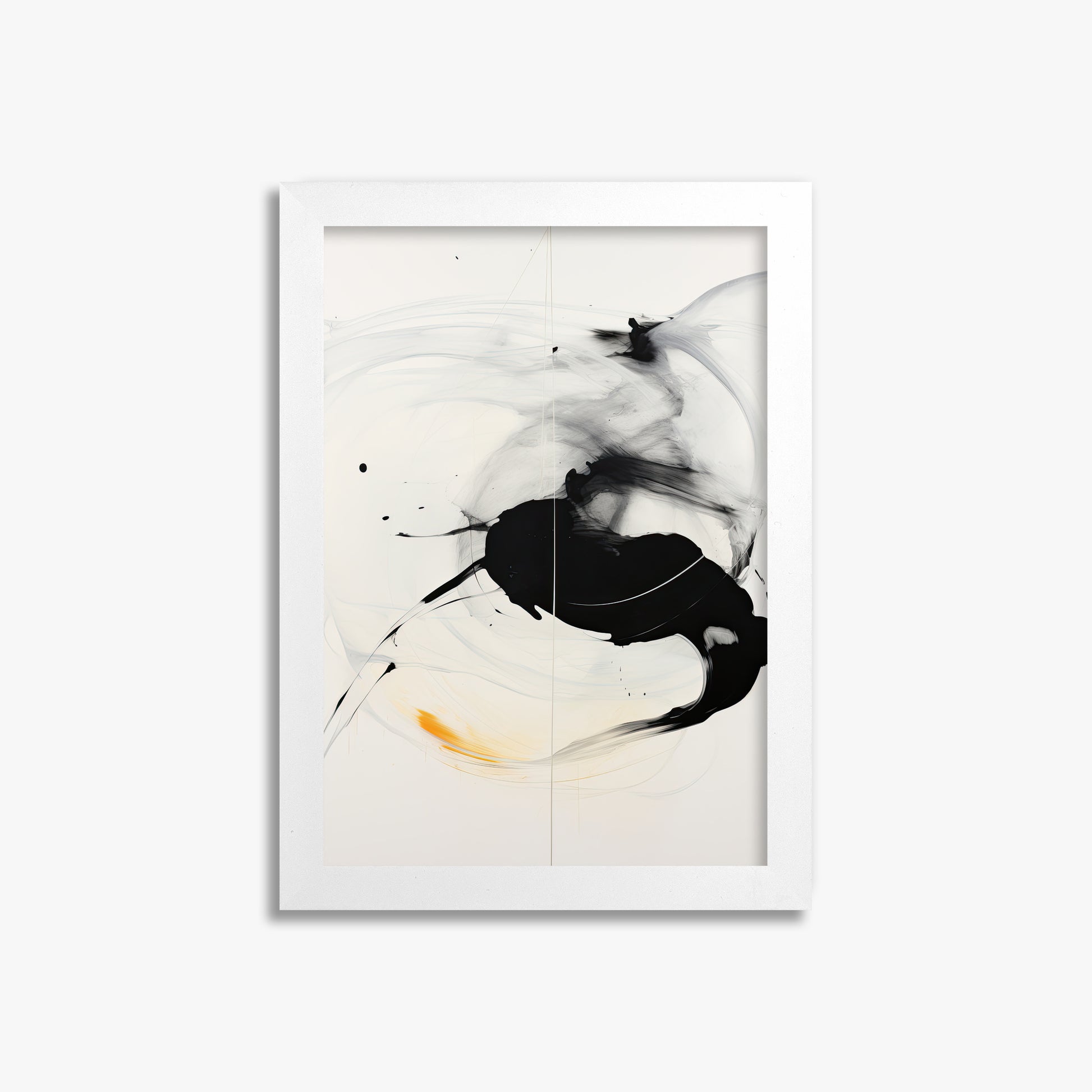 Ethereal Motion, 21x30cm Framed Poster With White Frame