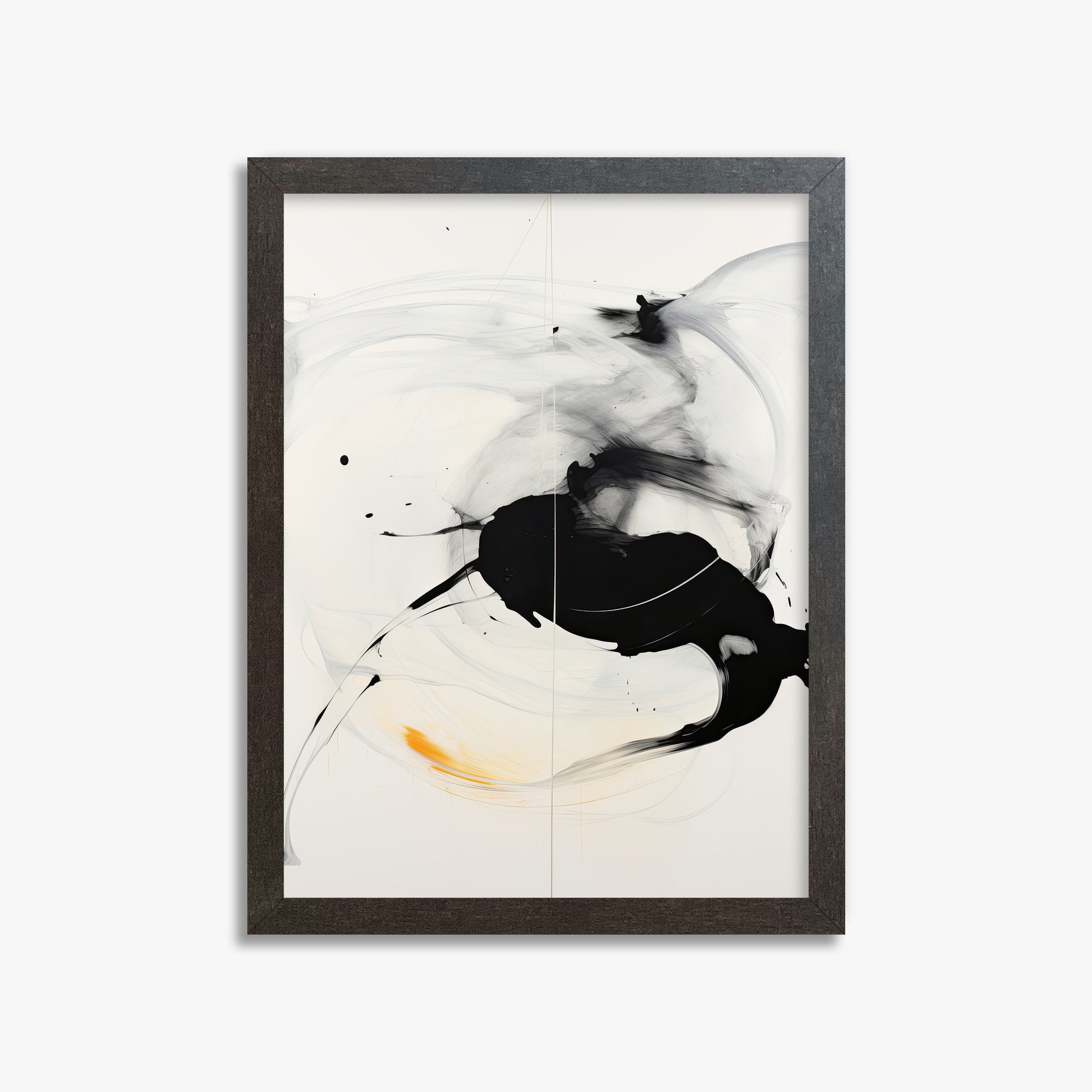 Ethereal Motion, 30x40cm Framed Art Reproduction With Espresso Frame