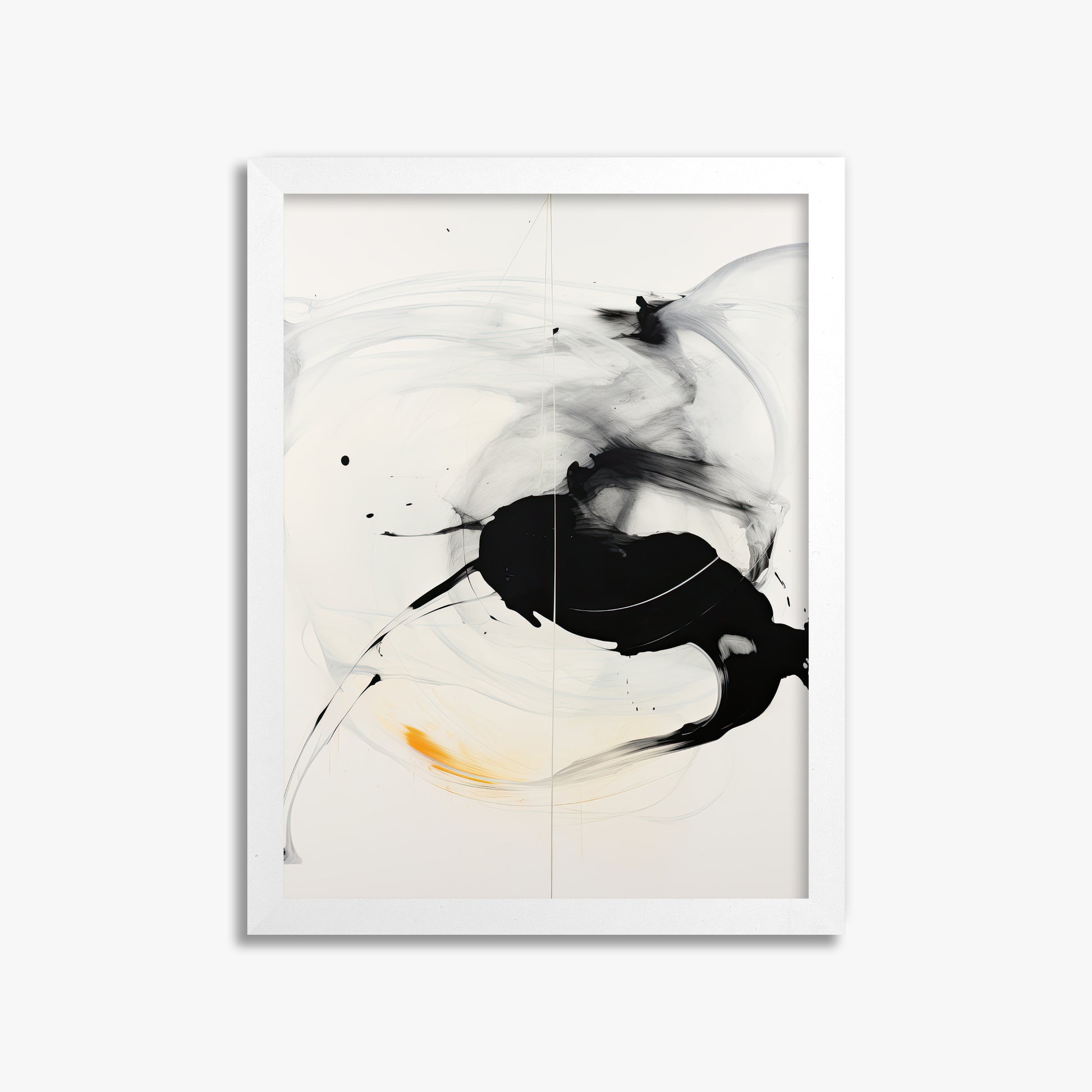 Ethereal Motion, 30x40cm Framed Poster With White Frame