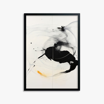 Ethereal Motion, 50x70cm Framed Poster With Black Frame