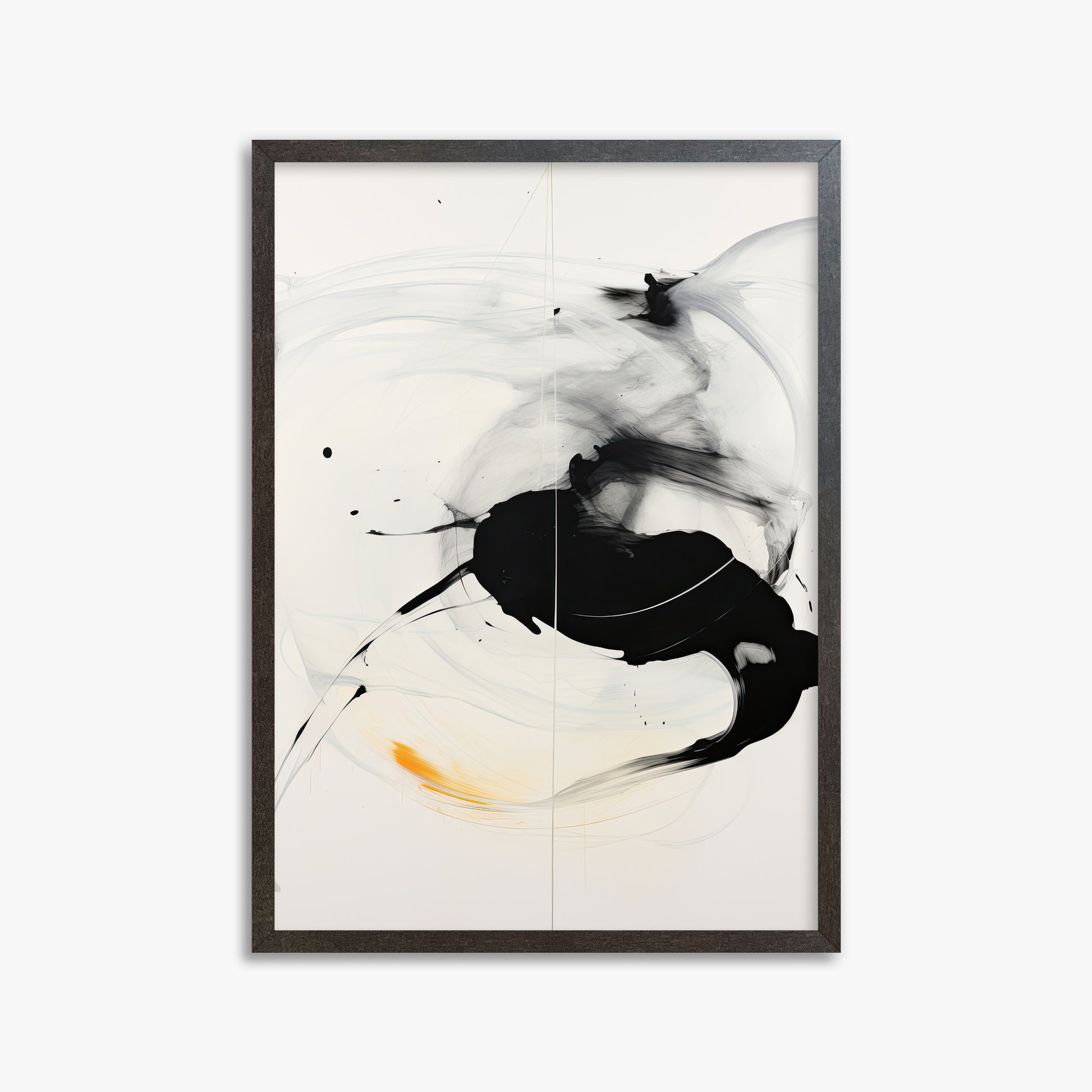 Ethereal Motion, 50x70cm Framed Art Reproduction With Espresso Frame
