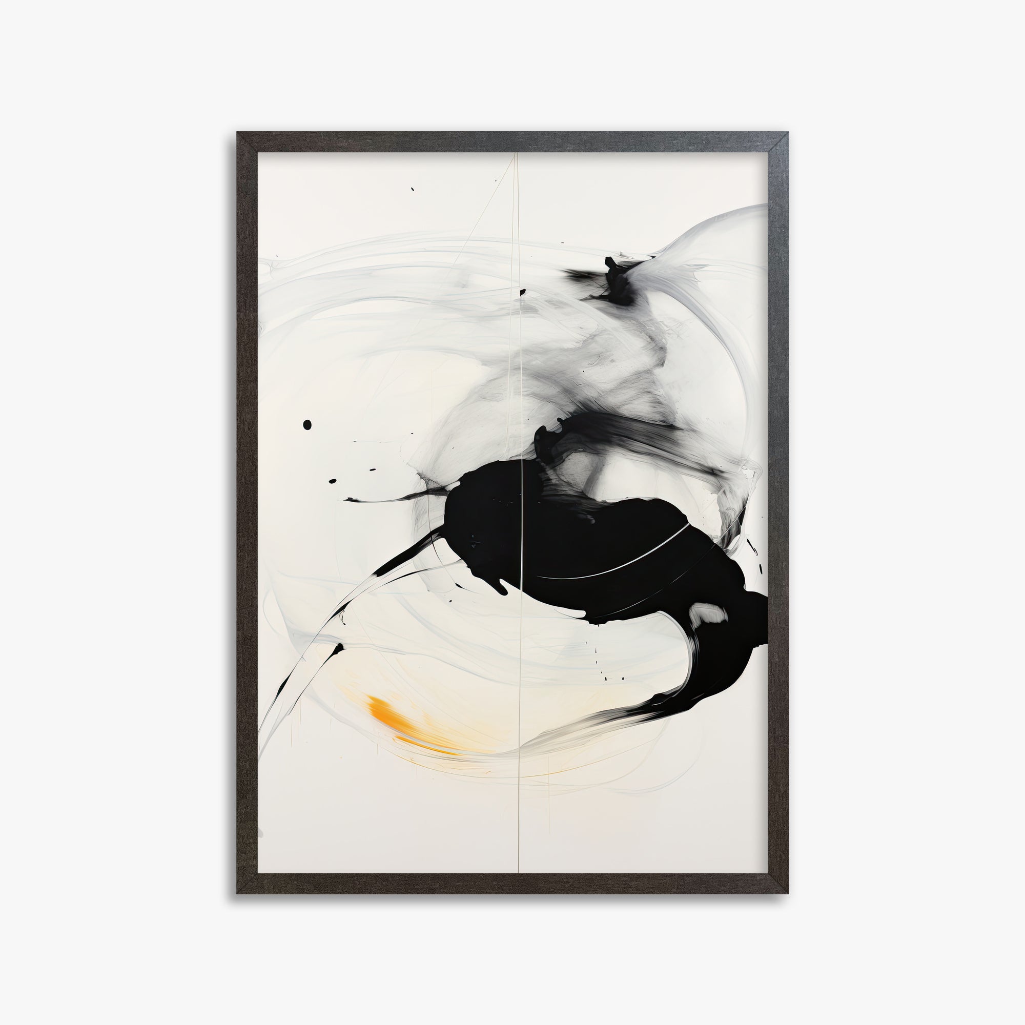 Ethereal Motion, 50x70cm Framed Art Reproduction With Espresso Frame
