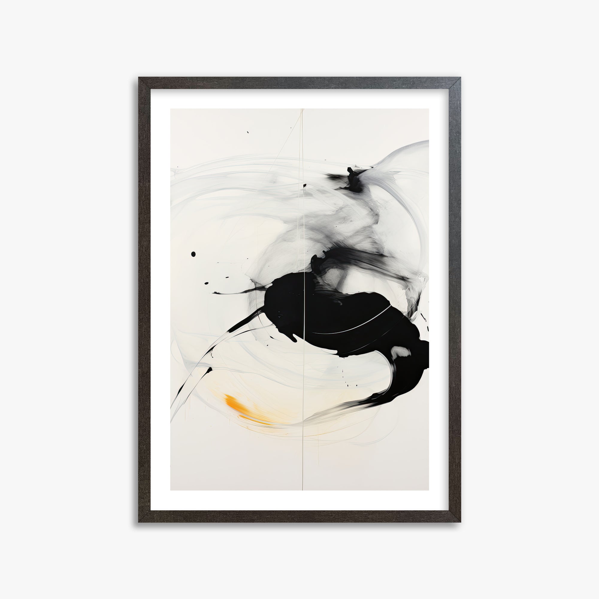 Ethereal Motion, 50x70cm Framed Art Reproduction With Espresso Frame
