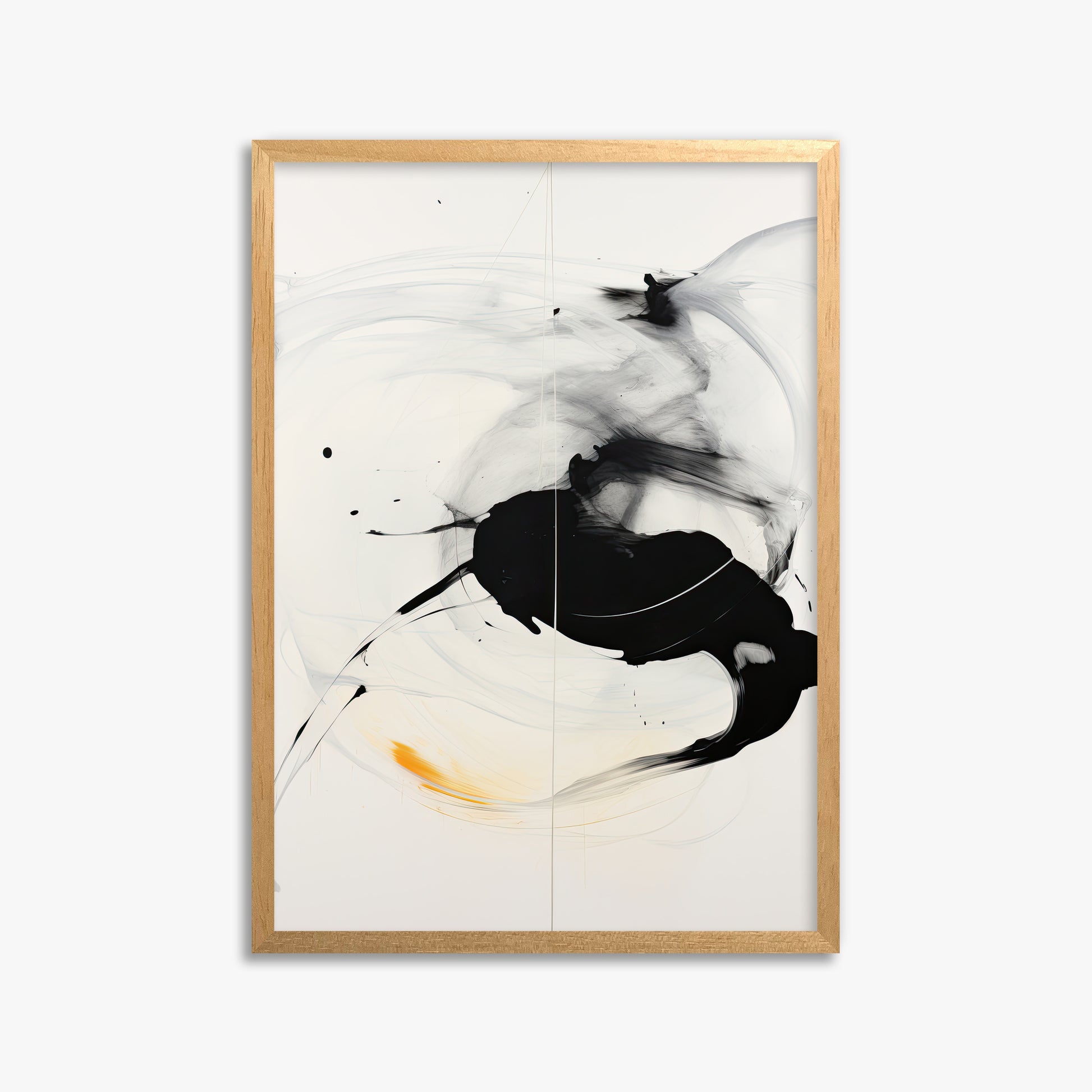 Ethereal Motion, 50x70cm Framed Poster With Oak Frame