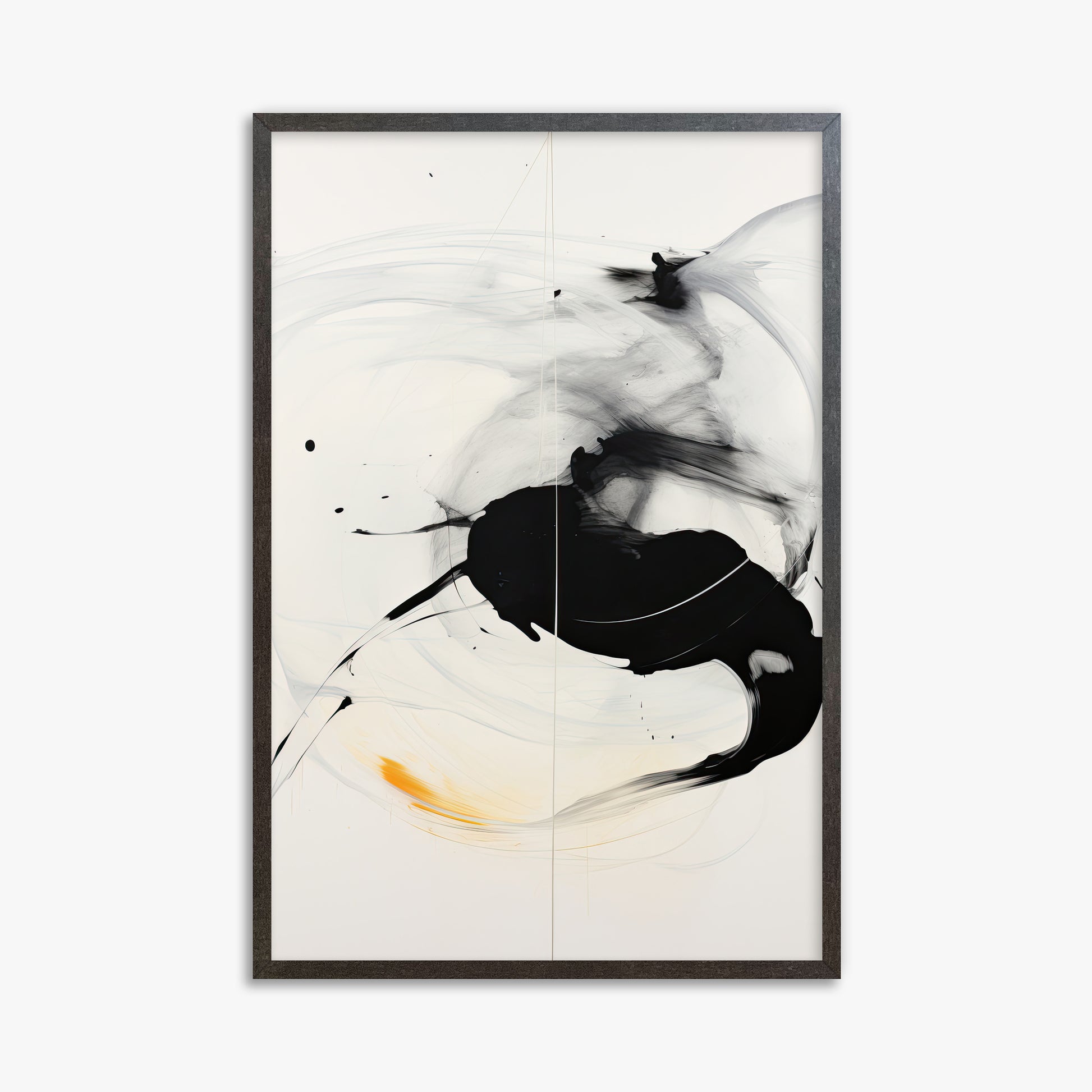 Ethereal Motion, 61x91cm Framed Art Reproduction With Espresso Frame