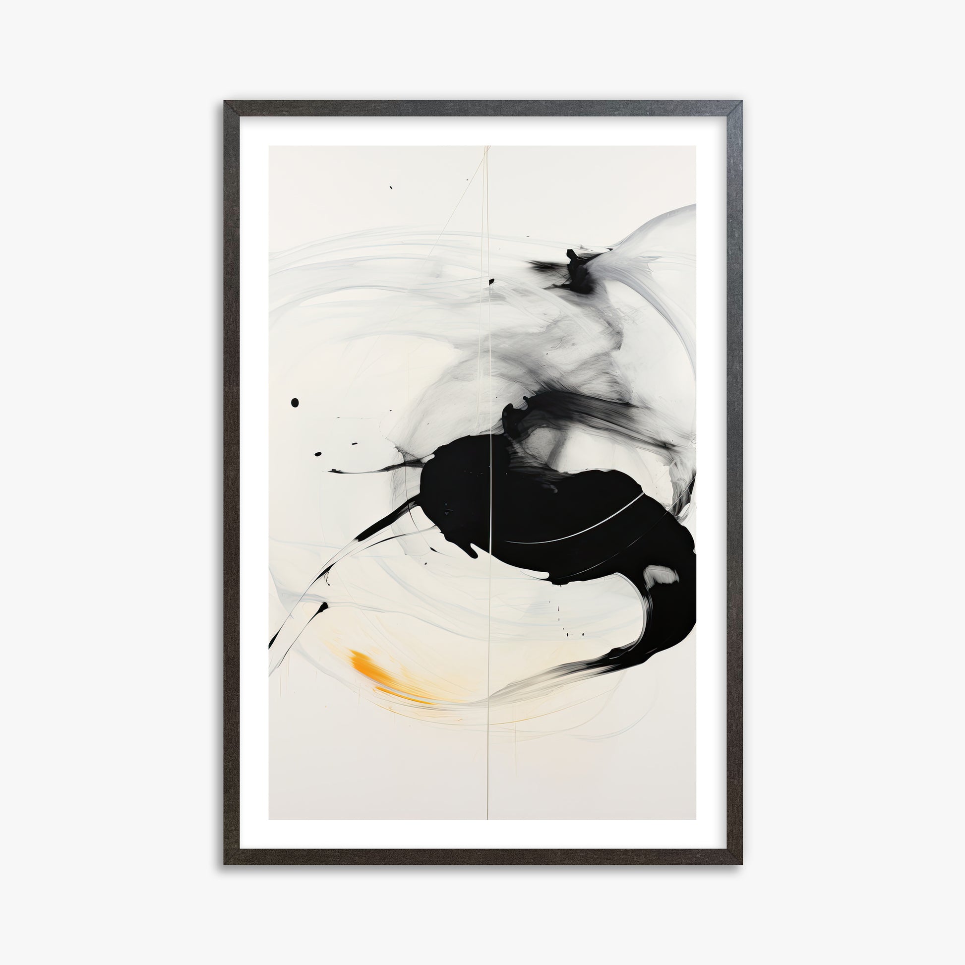 Ethereal Motion, 61x91cm Framed Art Reproduction With Espresso Frame