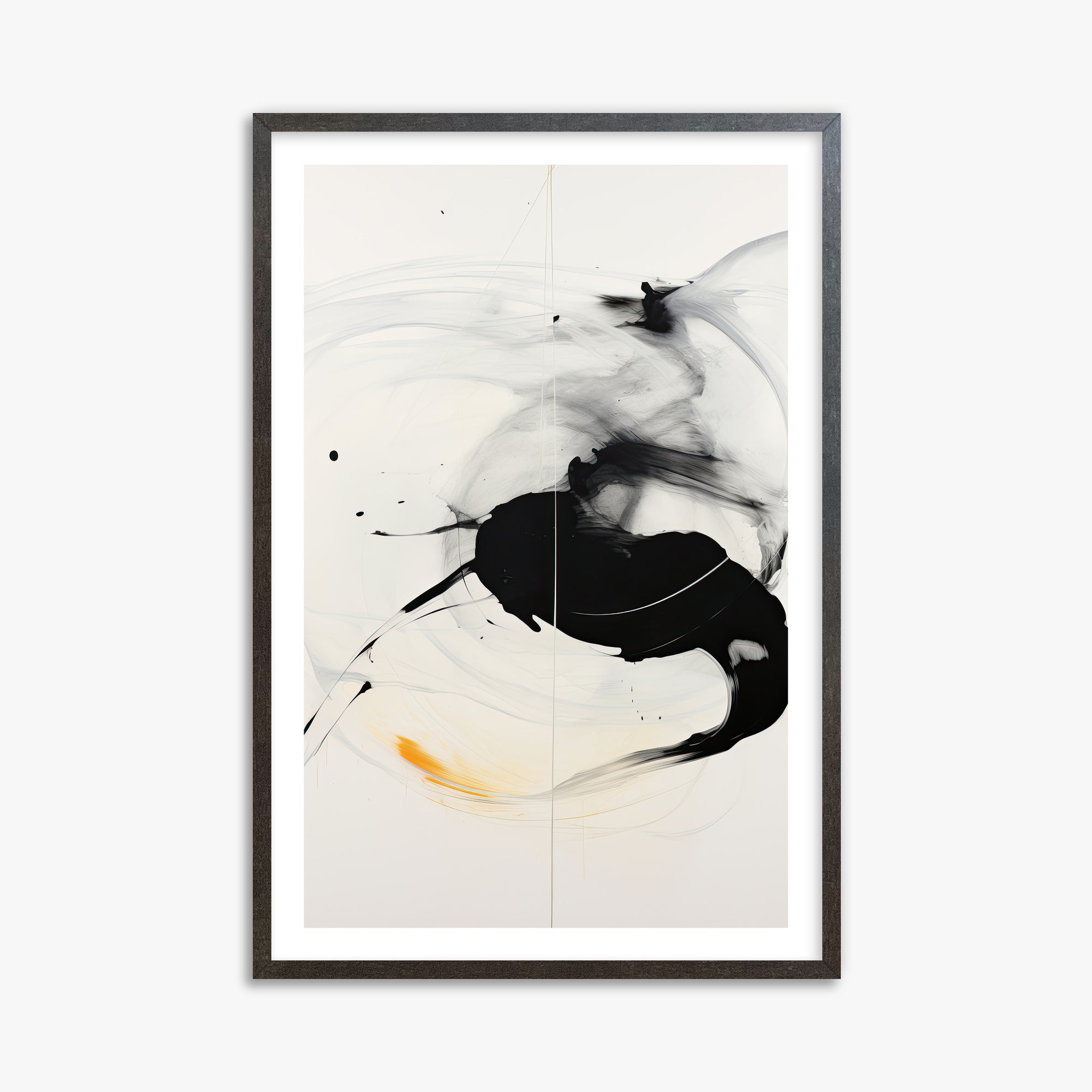 Ethereal Motion, 61x91cm Framed Art Reproduction With Espresso Frame