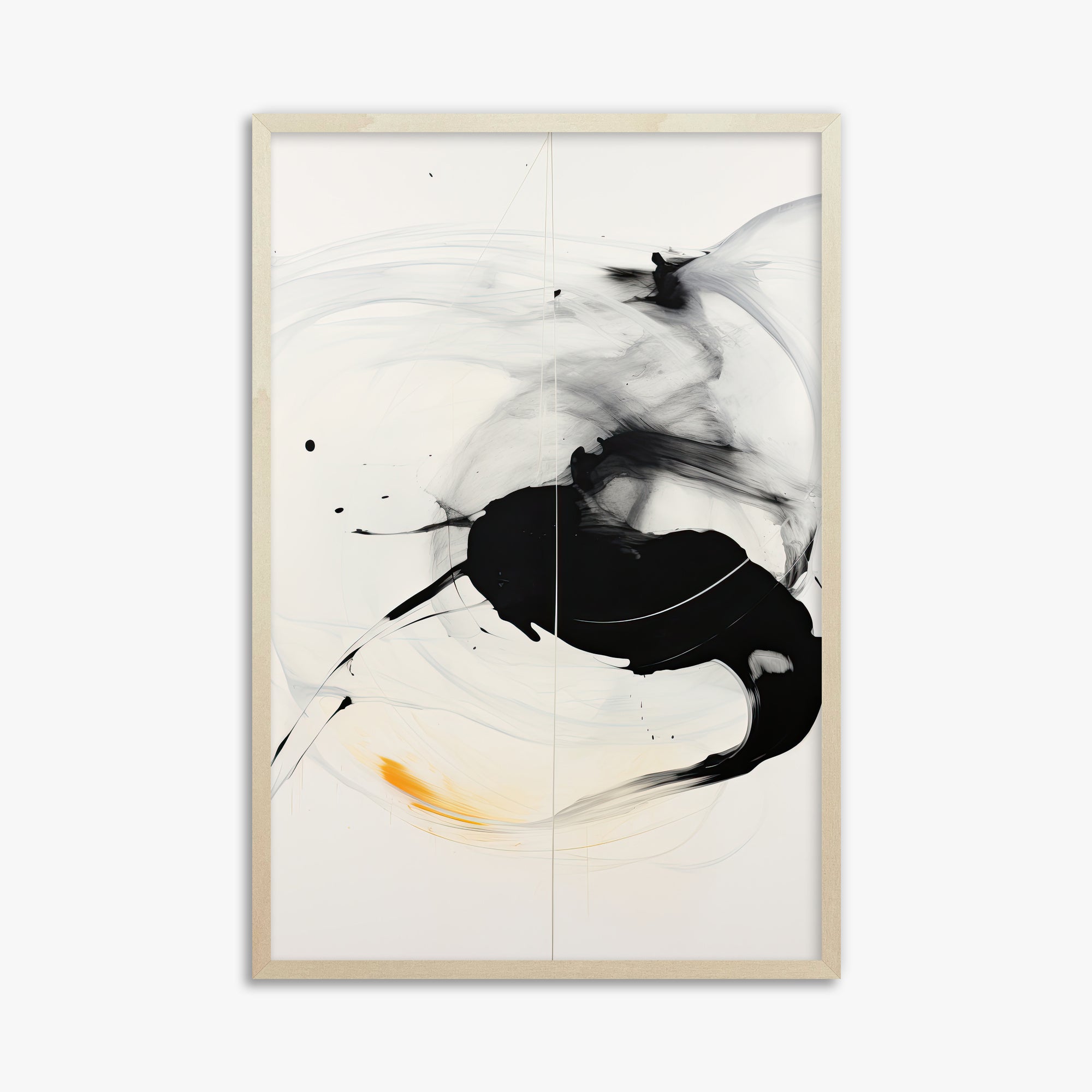 Ethereal Motion, 61x91cm Framed Art Reproduction With Lime Wood Frame