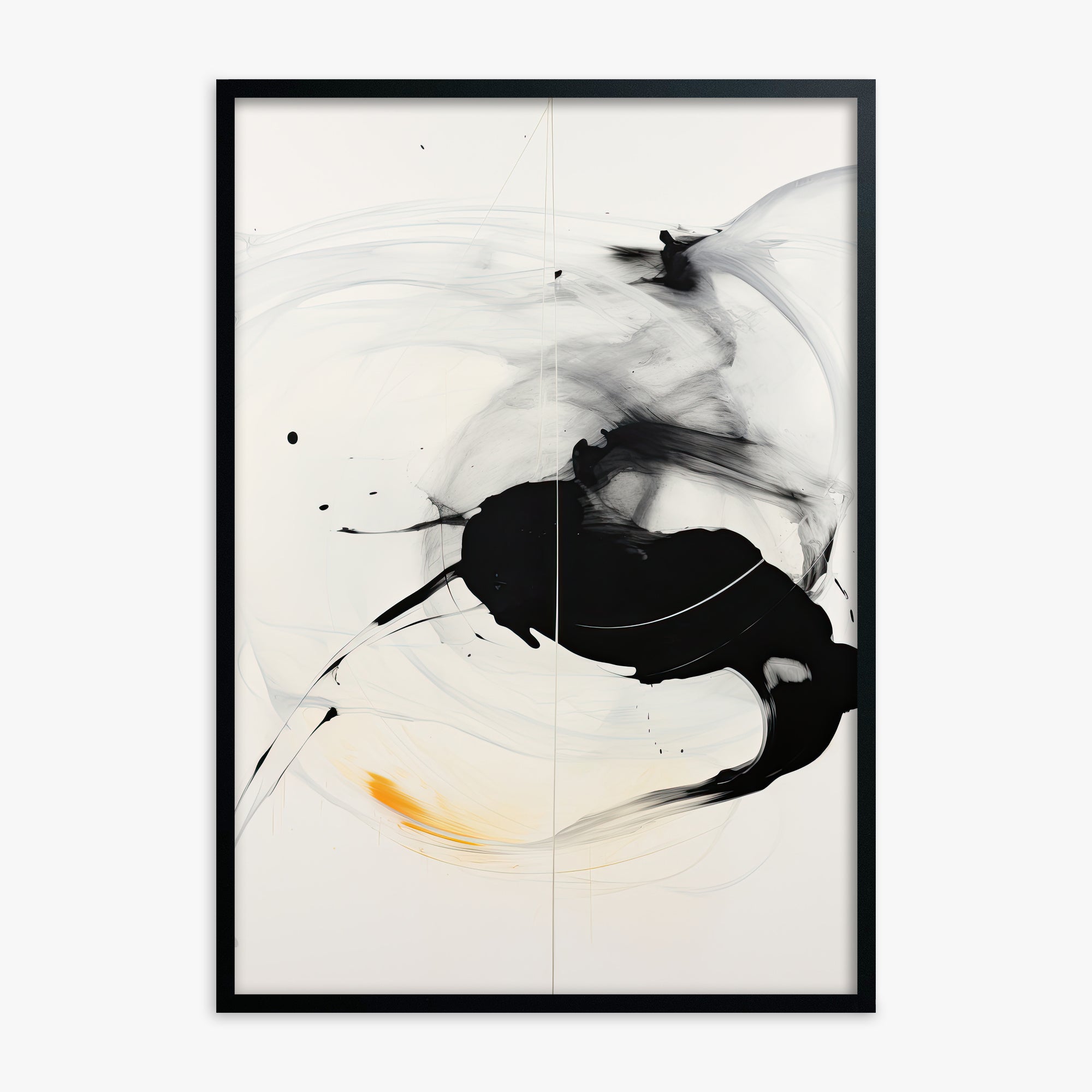 Ethereal Motion, Black Framed Poster With Black Frame