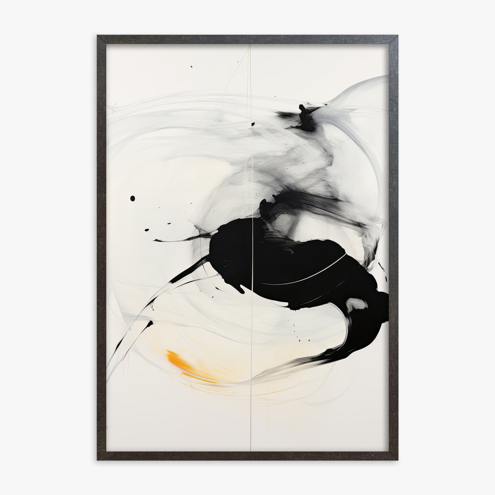 Ethereal Motion, 70x100cm Framed Art Reproduction With Espresso Frame