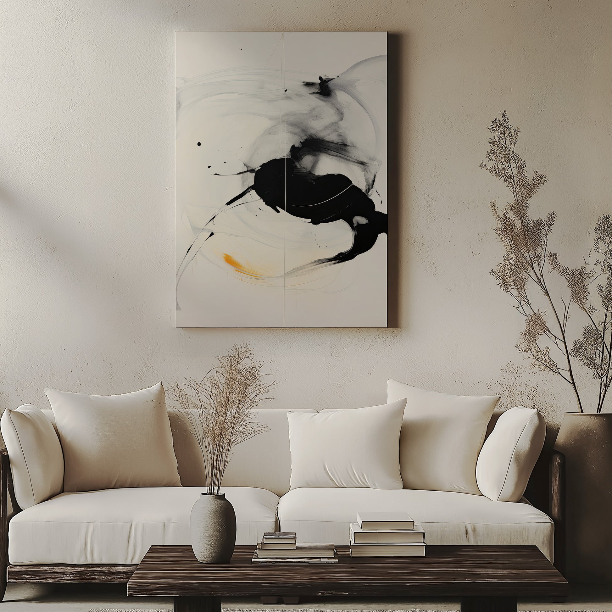Design Concept No. 57 for Ethereal Motion Japanese Satin Canvas Wall Art