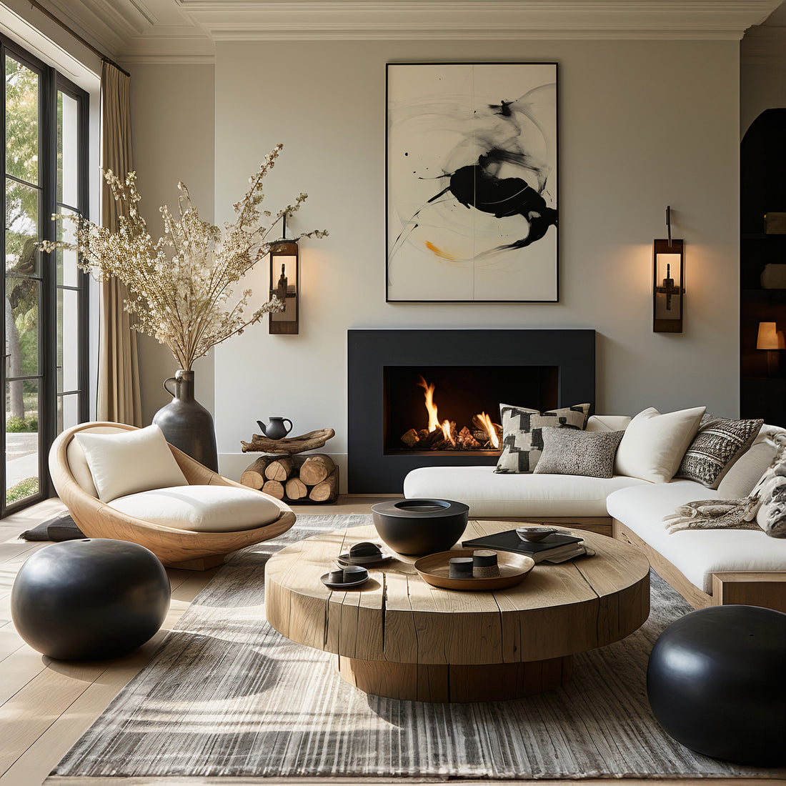 Ethereal Motion, 50x70cm Framed Poster With Black Frame