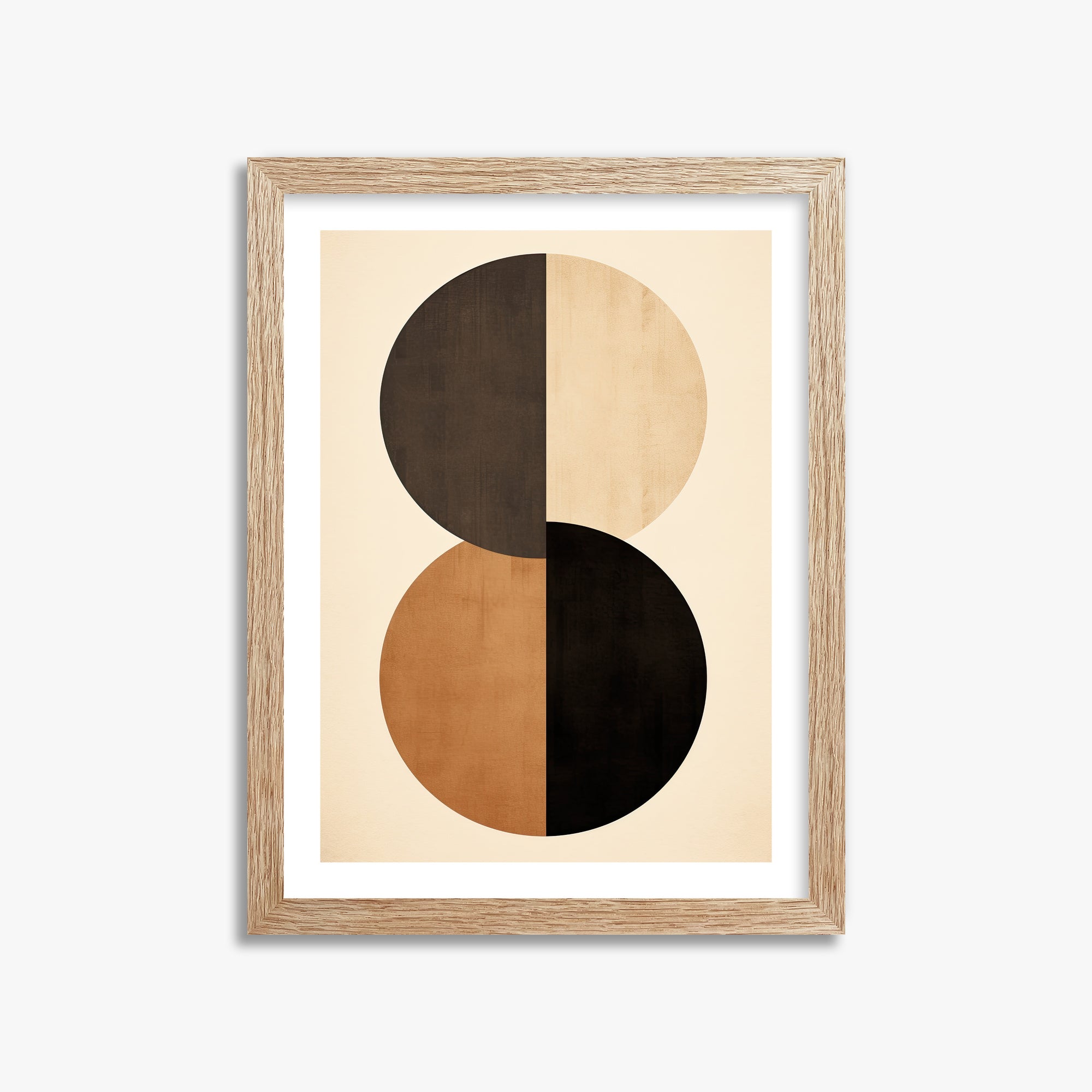 Earthbound Axis, 30x40cm Framed Art Reproduction With Raw Oak Frame
