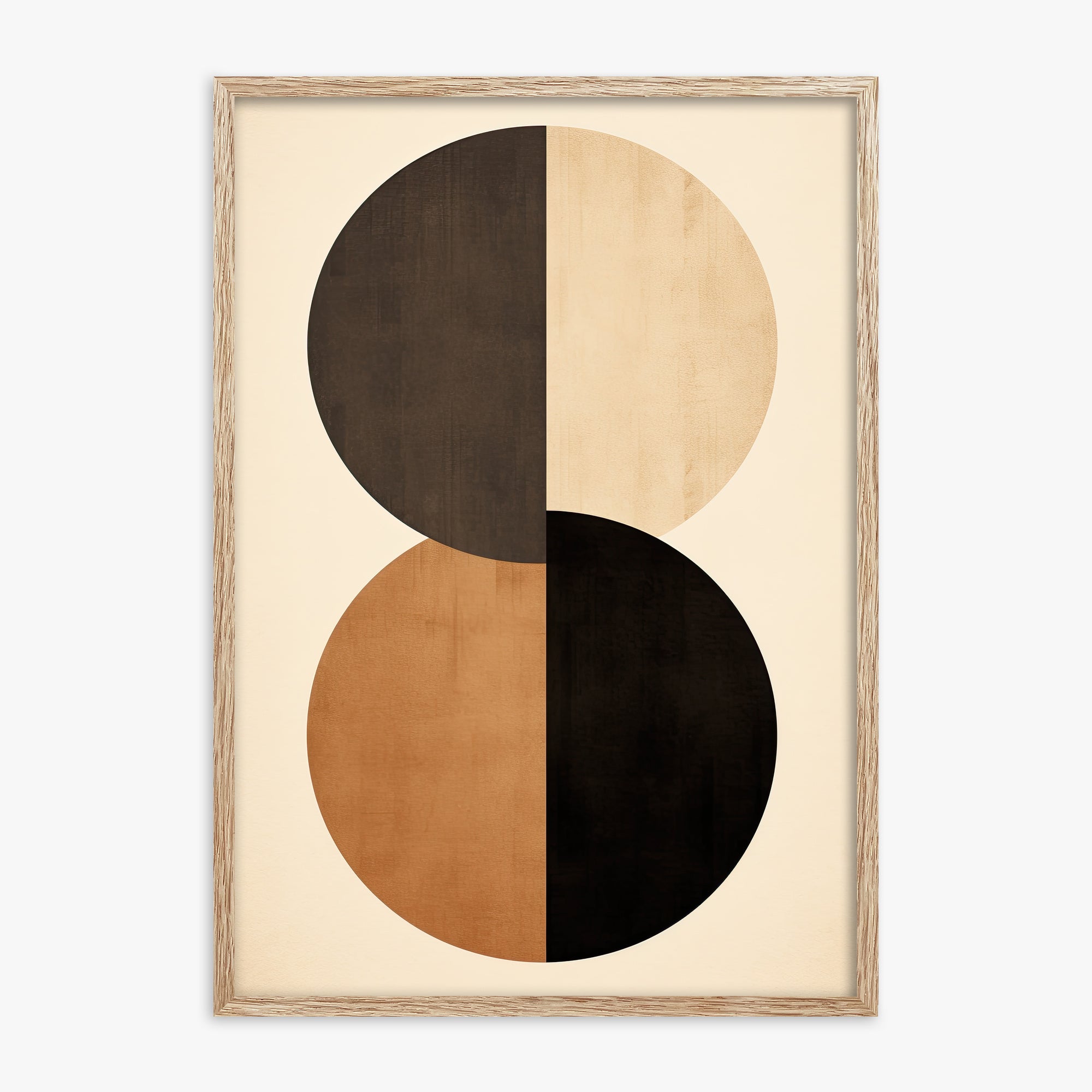 Earthbound Axis, 70x100cm Framed Art Reproduction With Raw Oak Frame