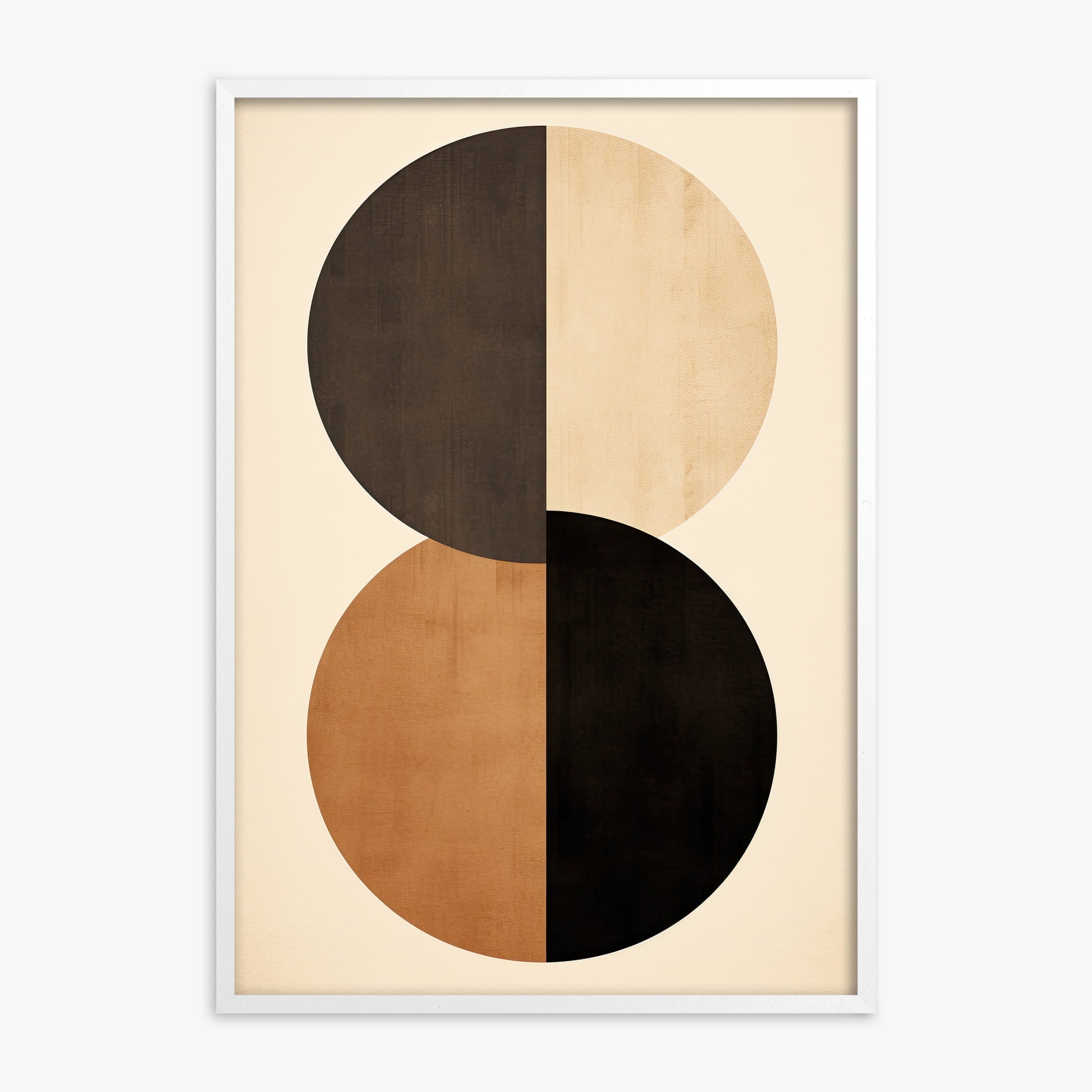 Earthbound Axis, White Framed Poster With White Frame