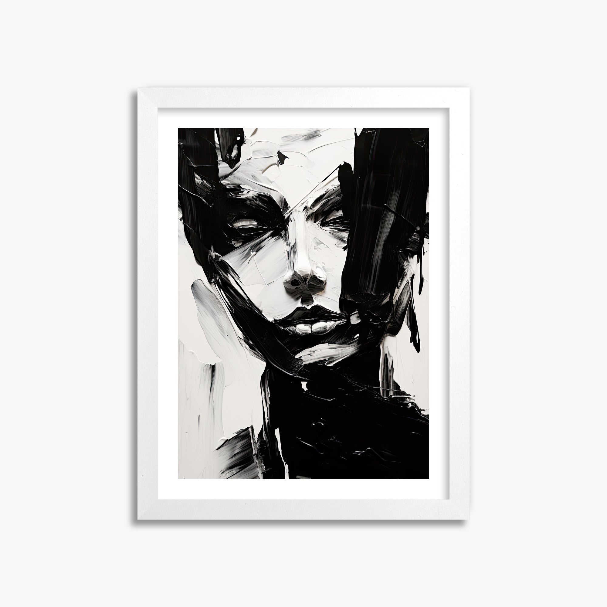 Monochrome Whisper, 30x40cm Whitek Framed Art Reproduction