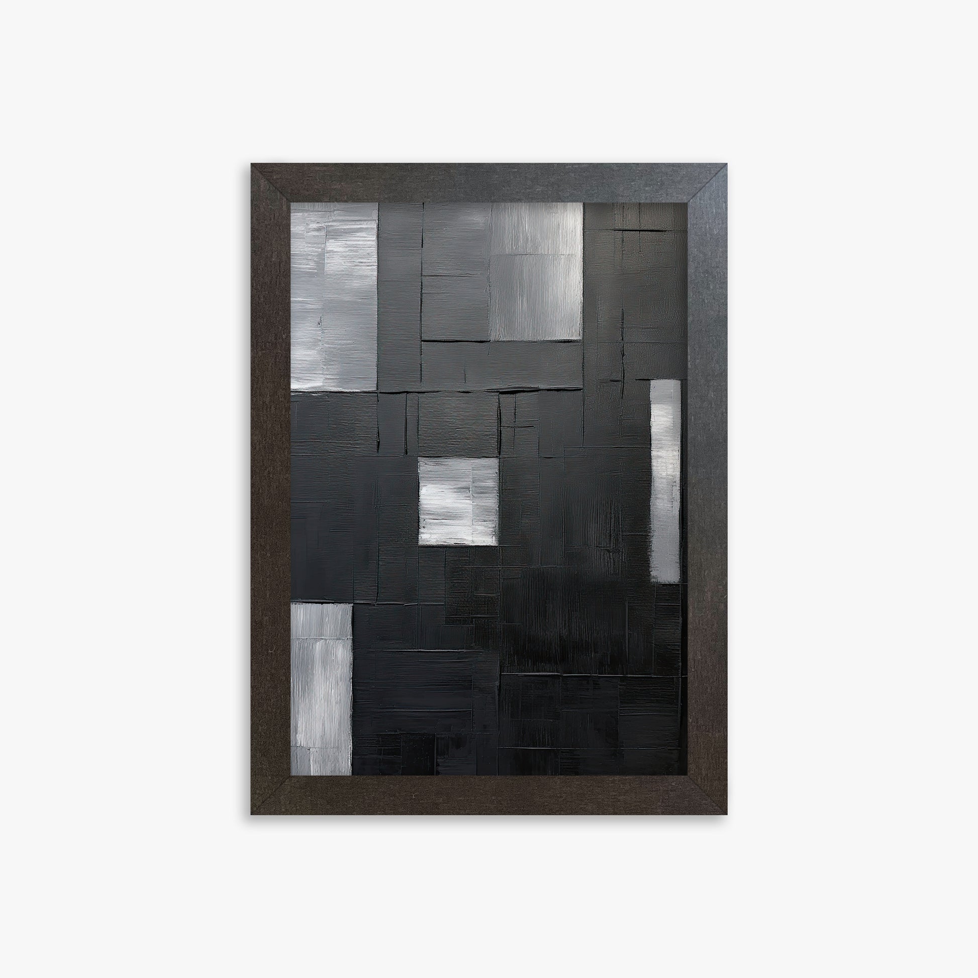 Urban Mosaic, 21x30cm Framed Art Reproduction With Espresso Frame