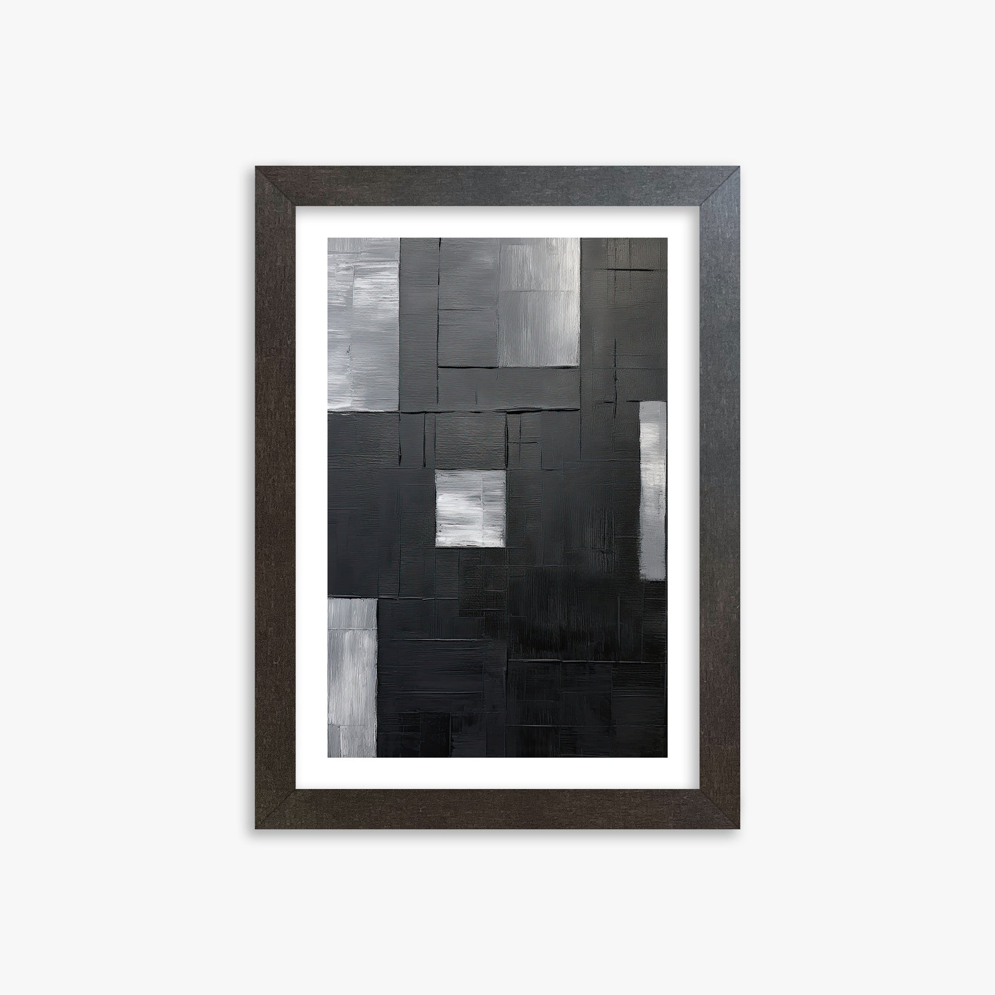 Urban Mosaic, 21x30cm Framed Art Reproduction With Espresso Frame