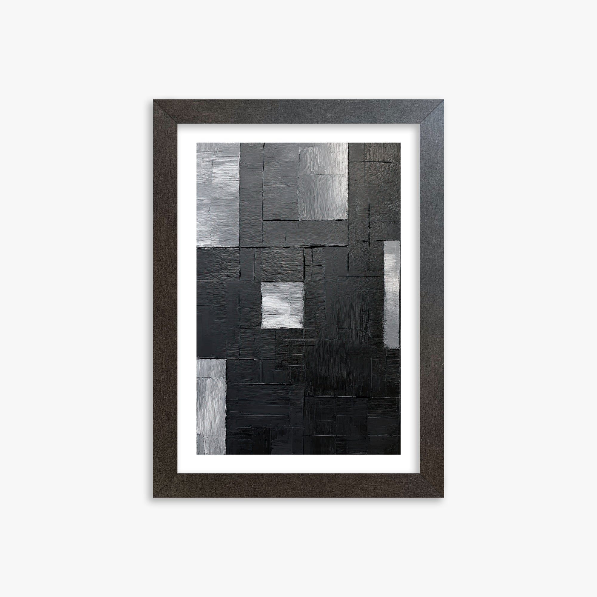 Urban Mosaic, 21x30cm Framed Art Reproduction With Espresso Frame
