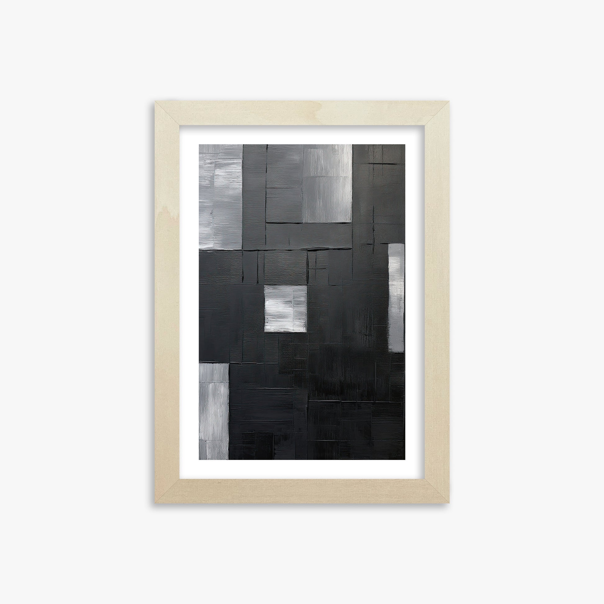 Urban Mosaic, 21x30cm Framed Art Reproduction With Lime Wood Frame