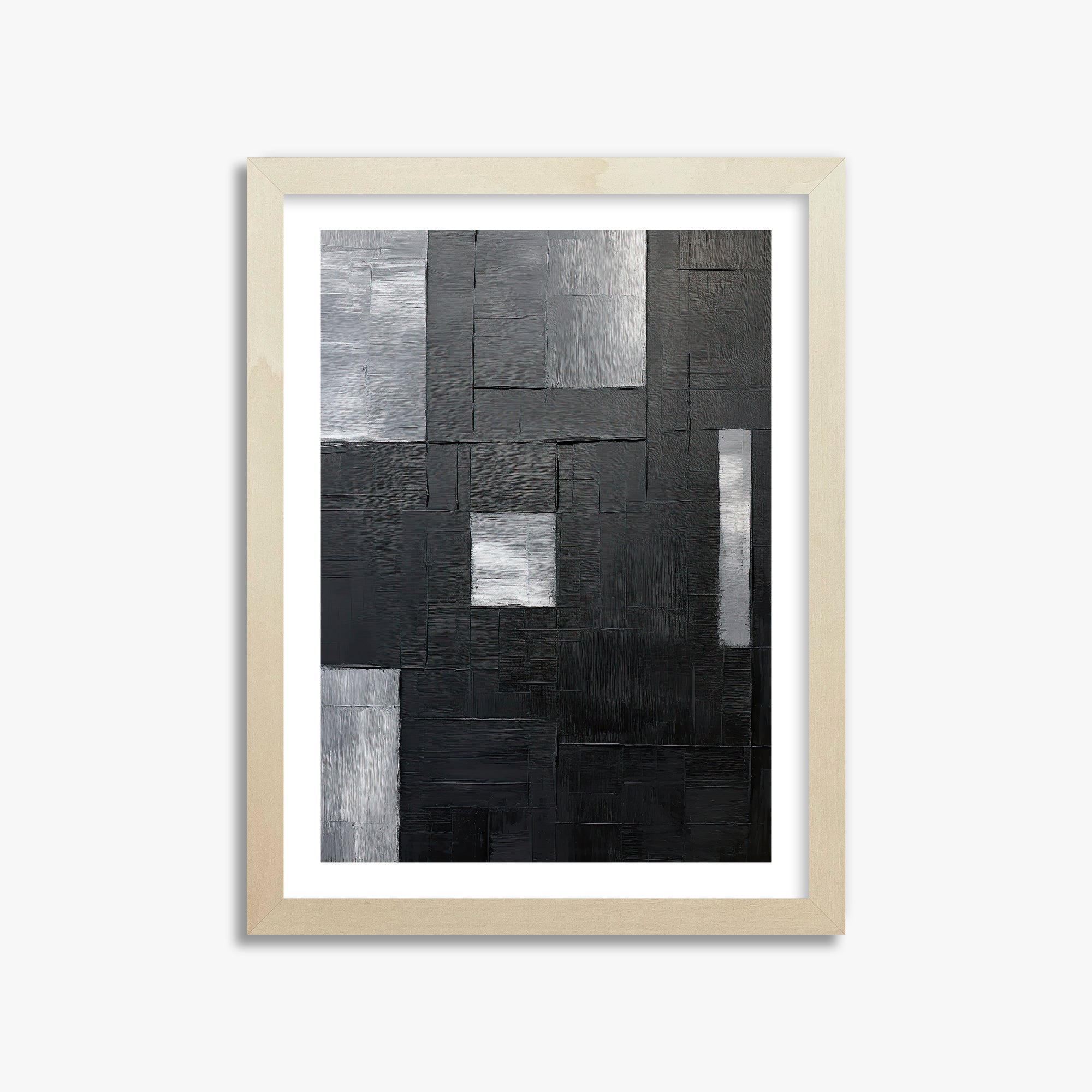 Urban Mosaic, 30x40cm Framed Art Reproduction With Lime Wood Frame
