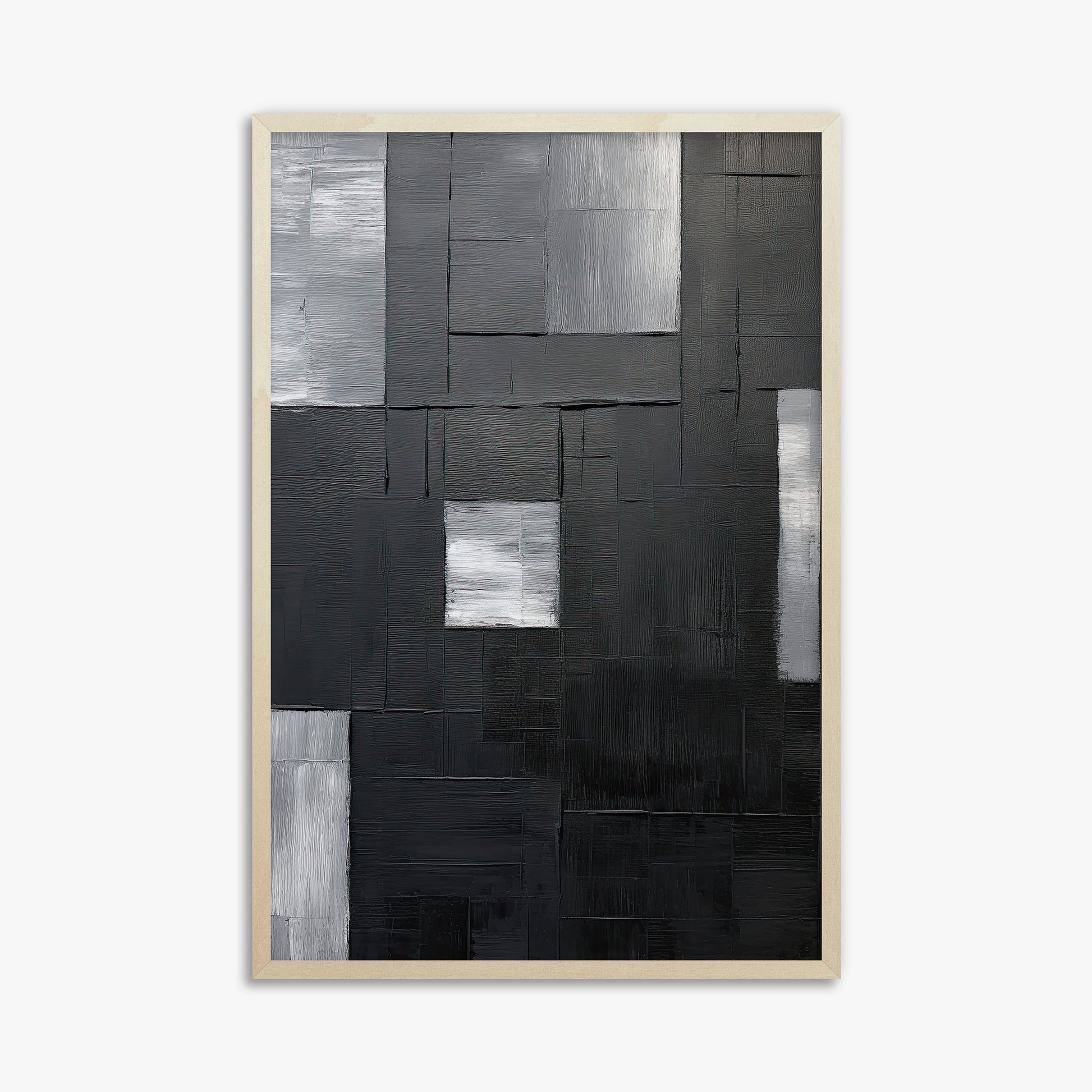 Urban Mosaic, 61x91cm Framed Art Reproduction With Lime Wood Frame