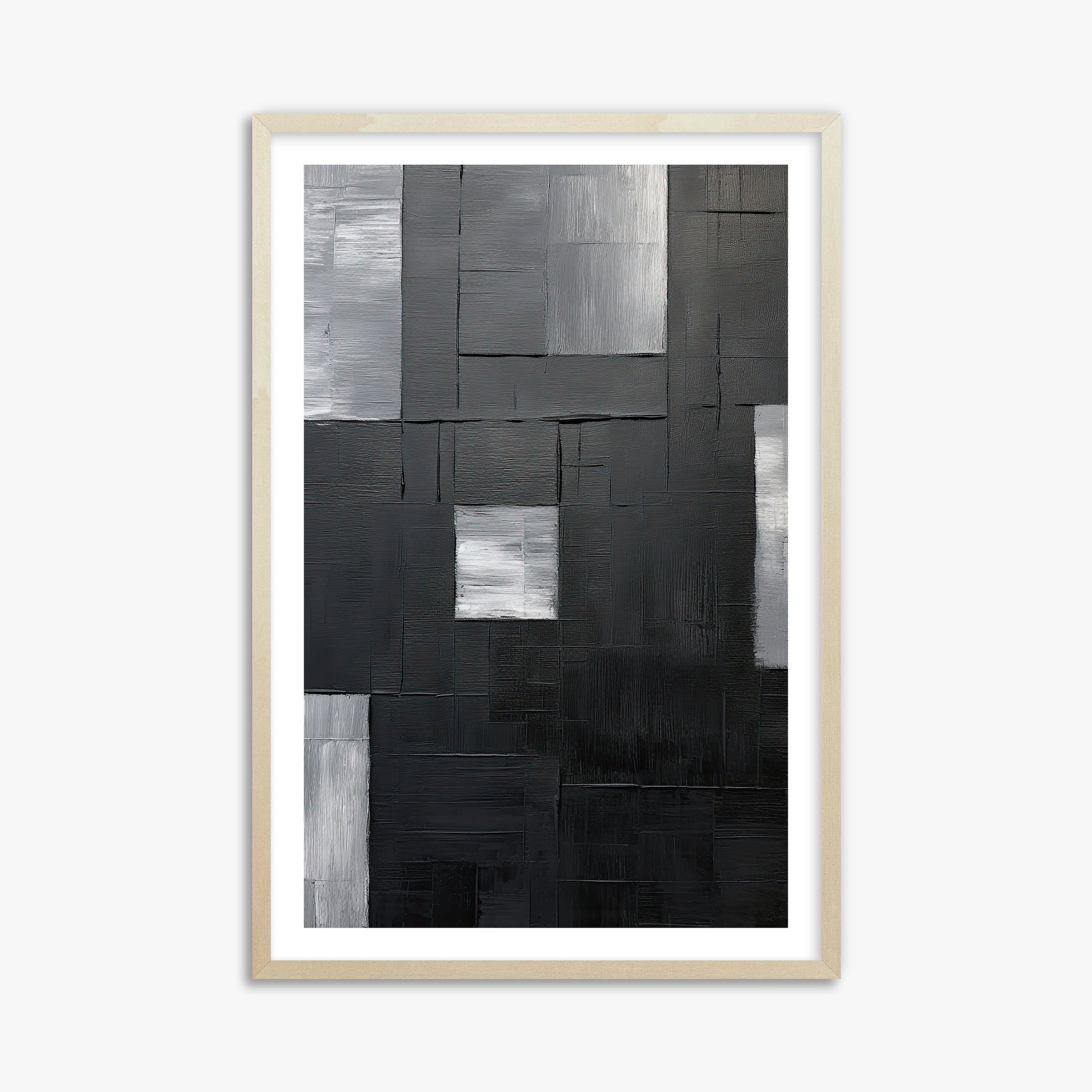 Urban Mosaic, 61x91cm Framed Art Reproduction With Lime Wood Frame