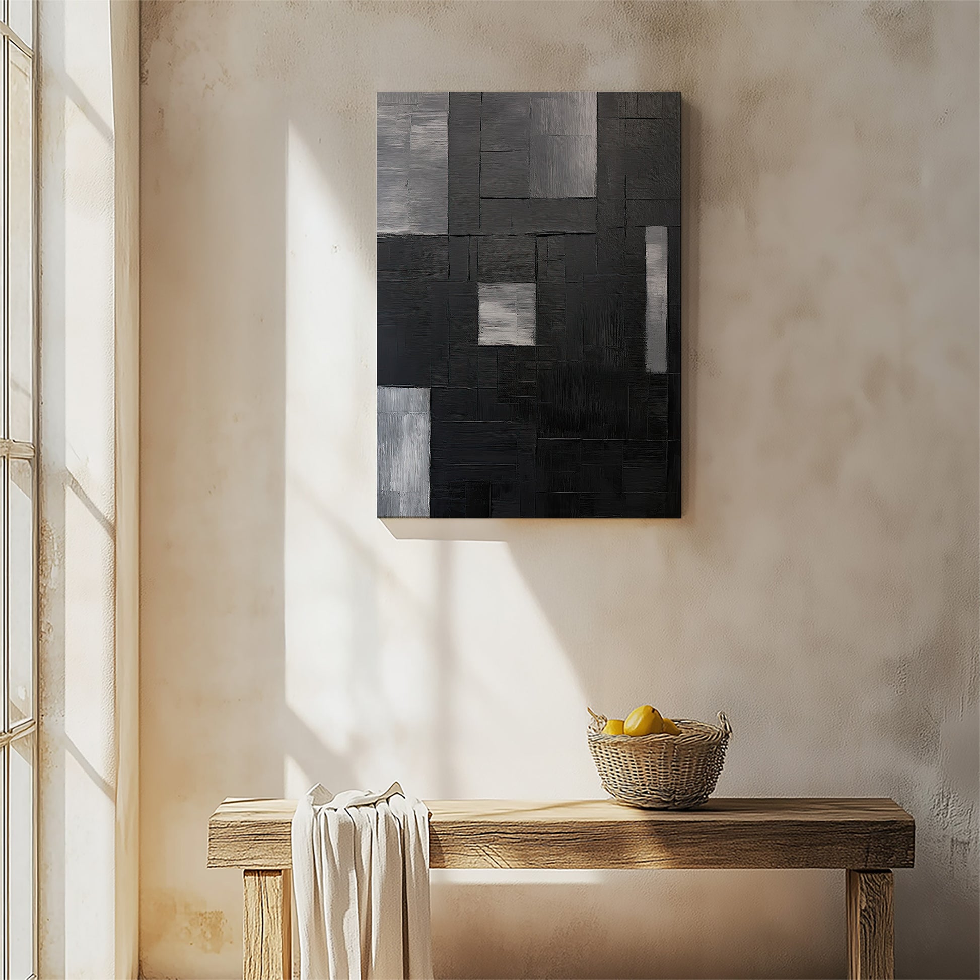 Design Concept No. 54 for Urban Mosaic Japanese Satin Canvas Wall Art