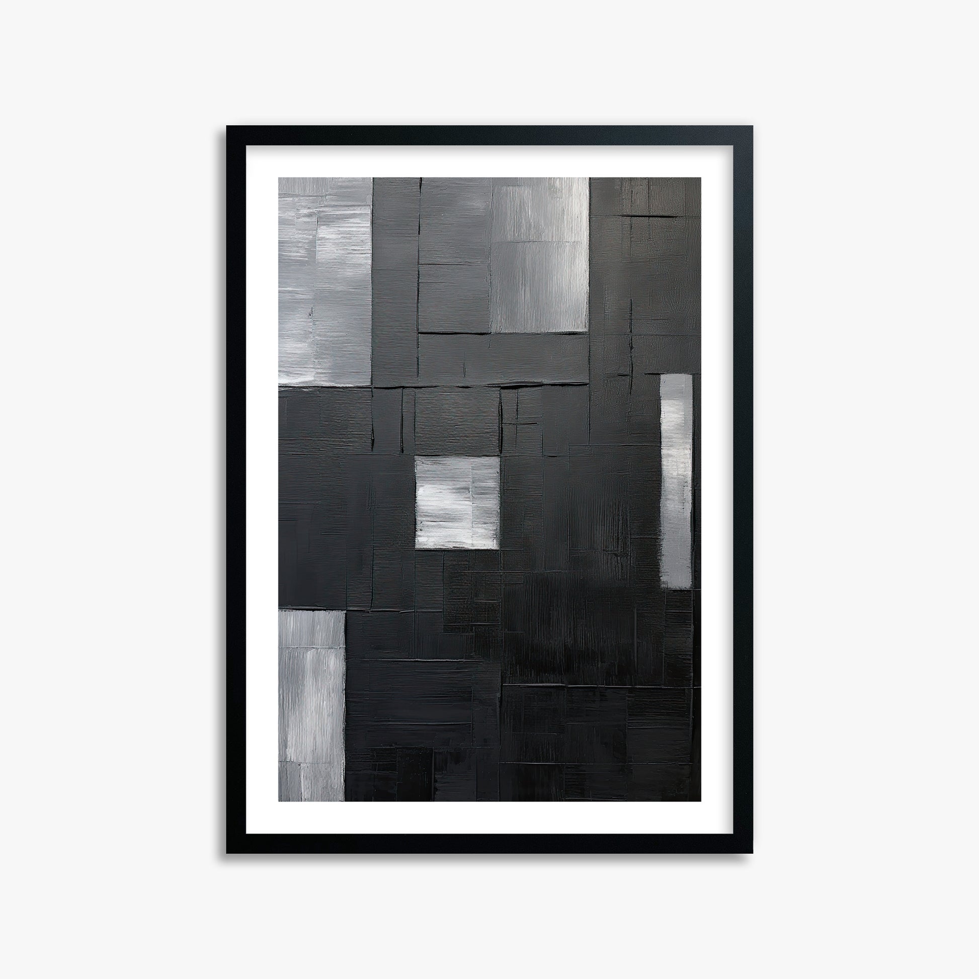 Urban Mosaic, 50x70cm Black Framed Art Reproduction