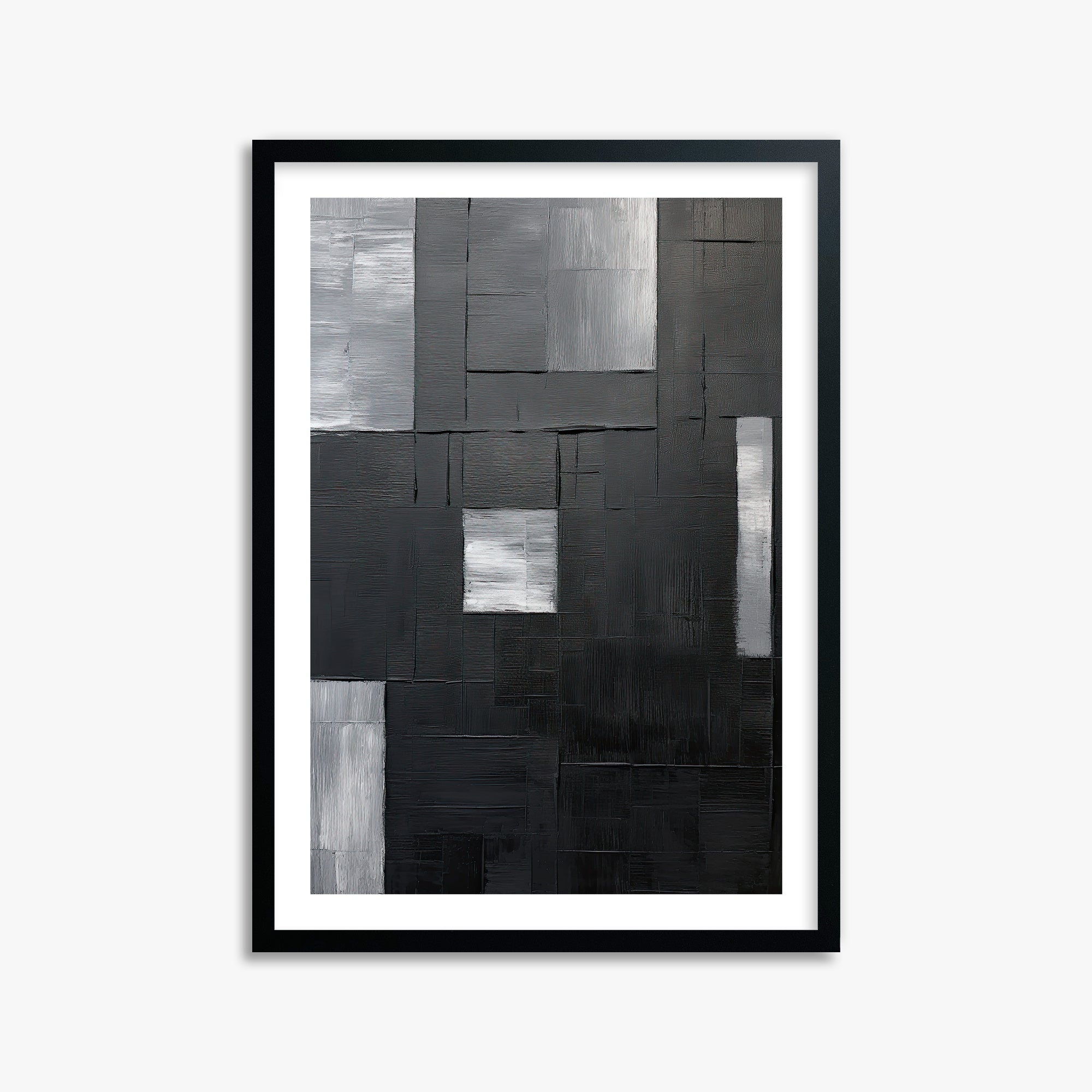 Urban Mosaic, 50x70cm Black Framed Art Reproduction