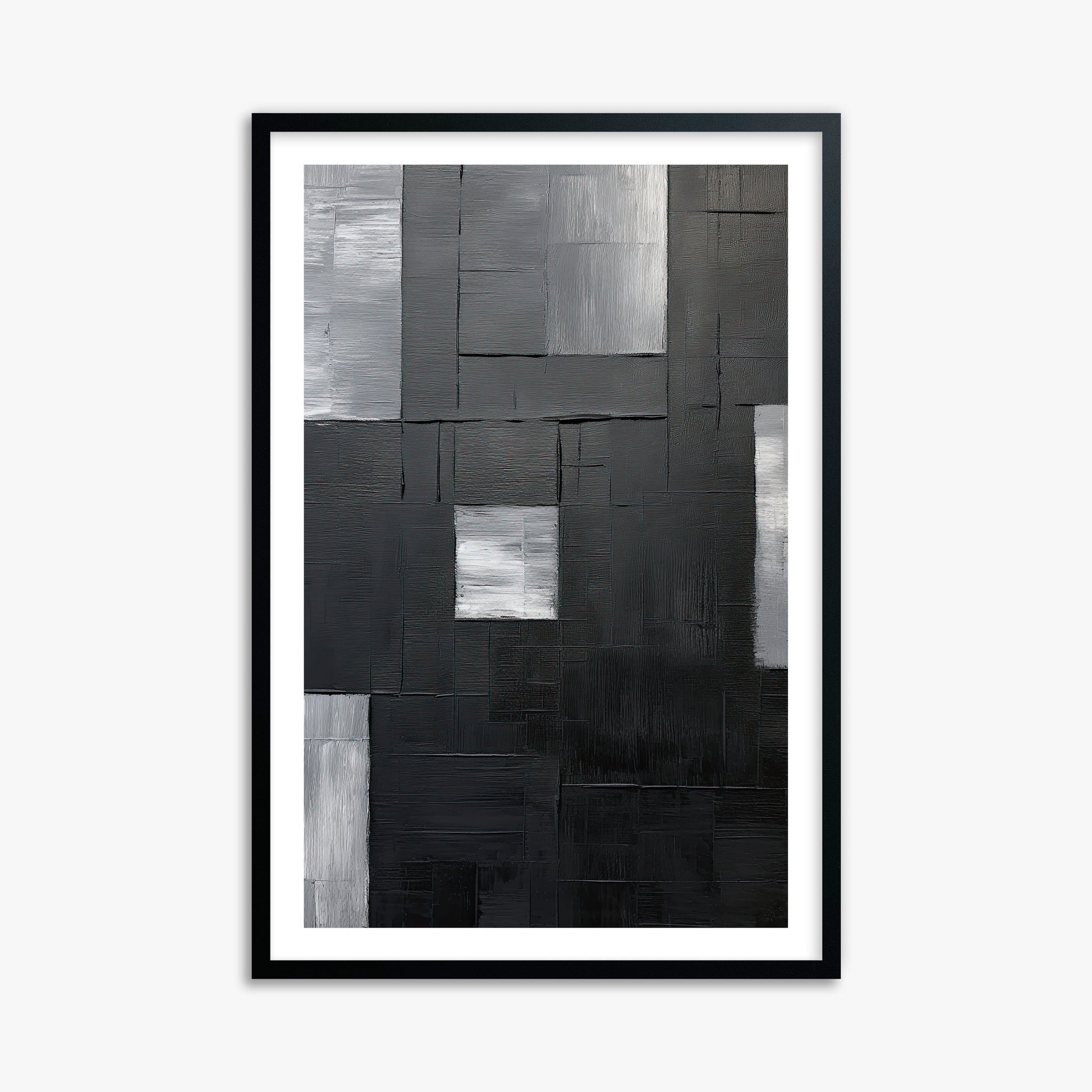 Urban Mosaic, 61x91cm Black Framed Art Reproduction
