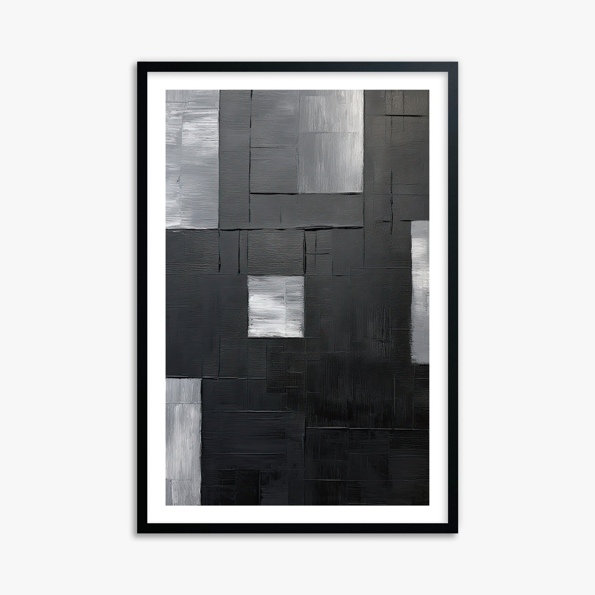 Urban Mosaic, 61x91cm Black Framed Art Reproduction