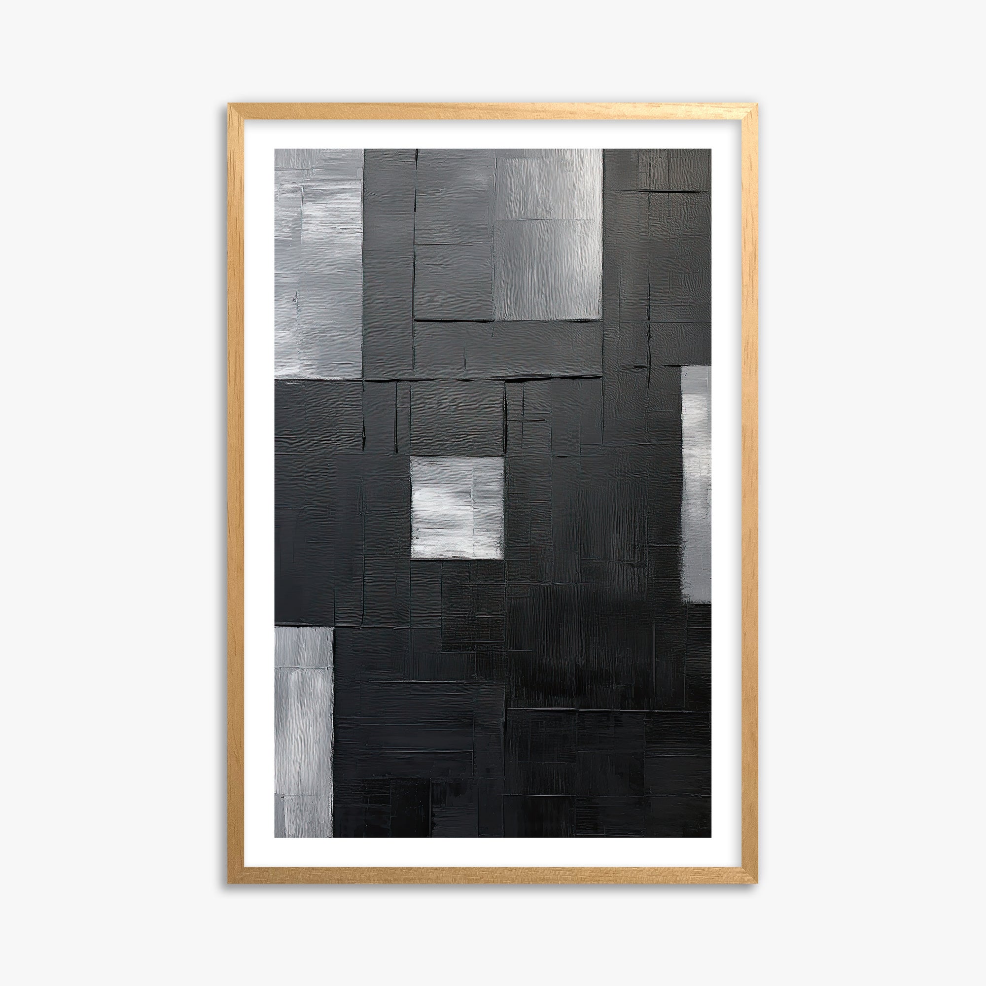 Urban Mosaic, 61x91cm Oak Framed Art Reproduction
