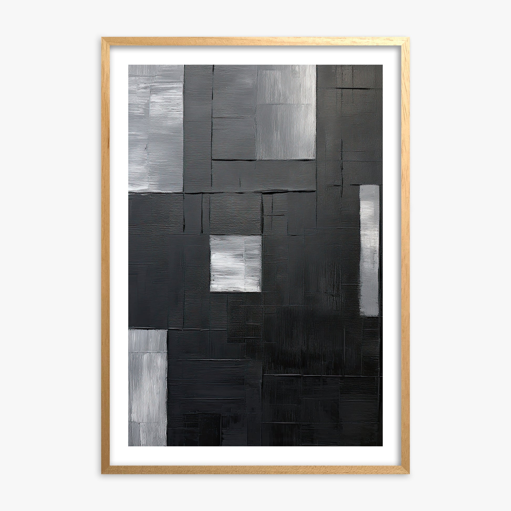 Urban Mosaic, 70x100cm Oak Framed Art Reproduction