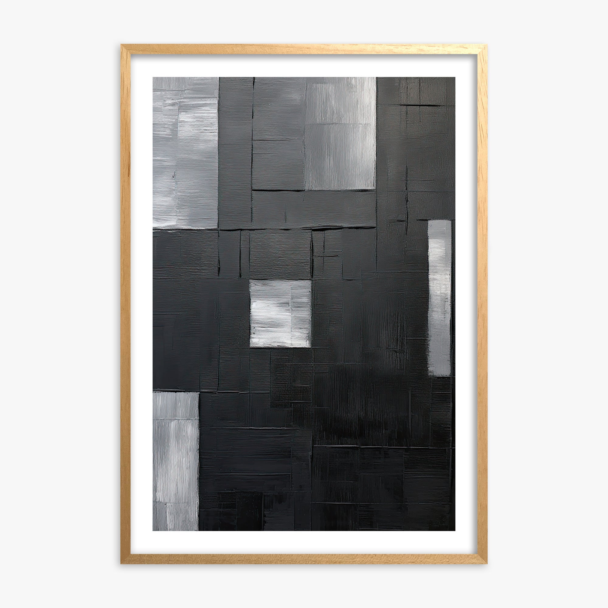 Urban Mosaic, 70x100cm Oak Framed Art Reproduction