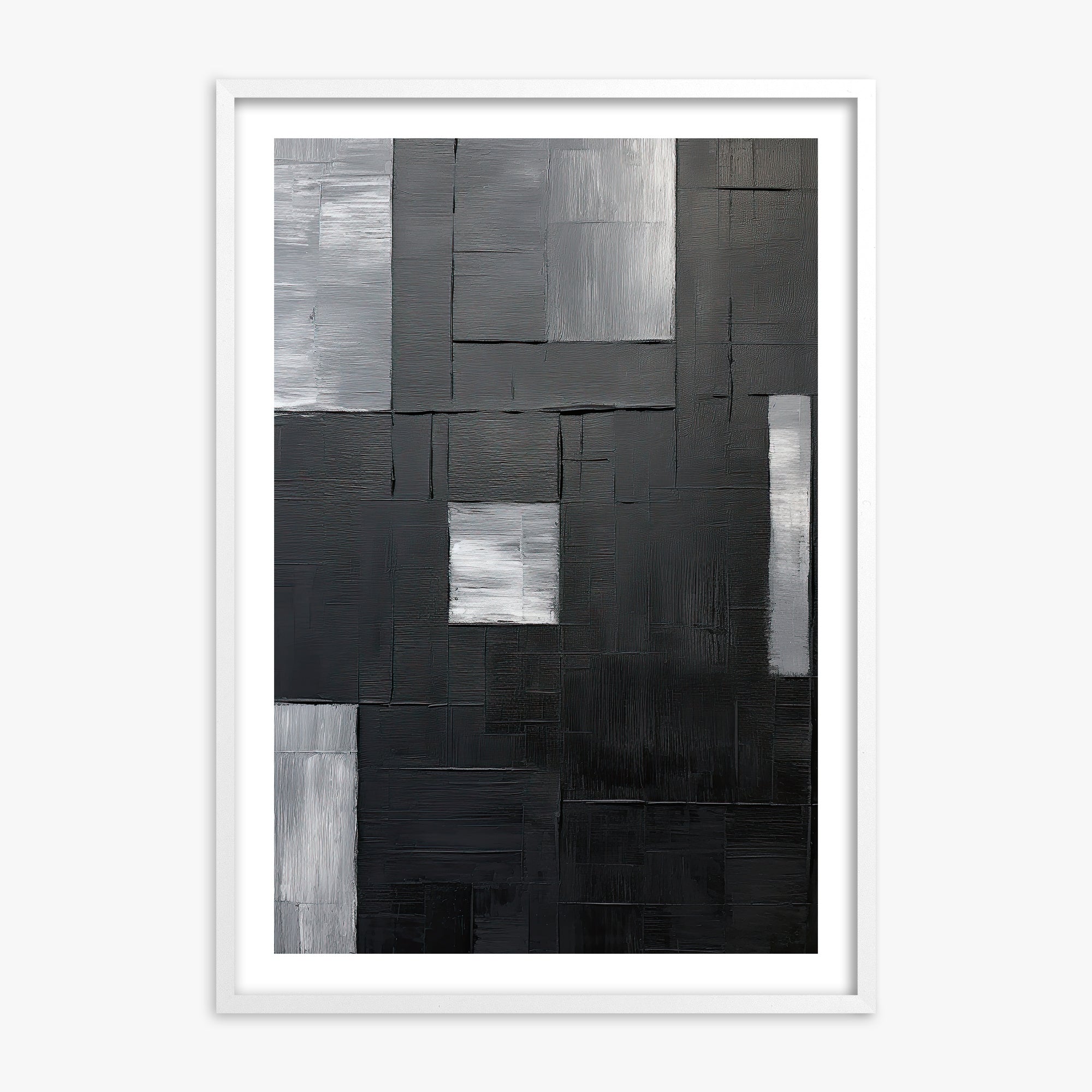 Urban Mosaic, 70x100cm Whitek Framed Art Reproduction