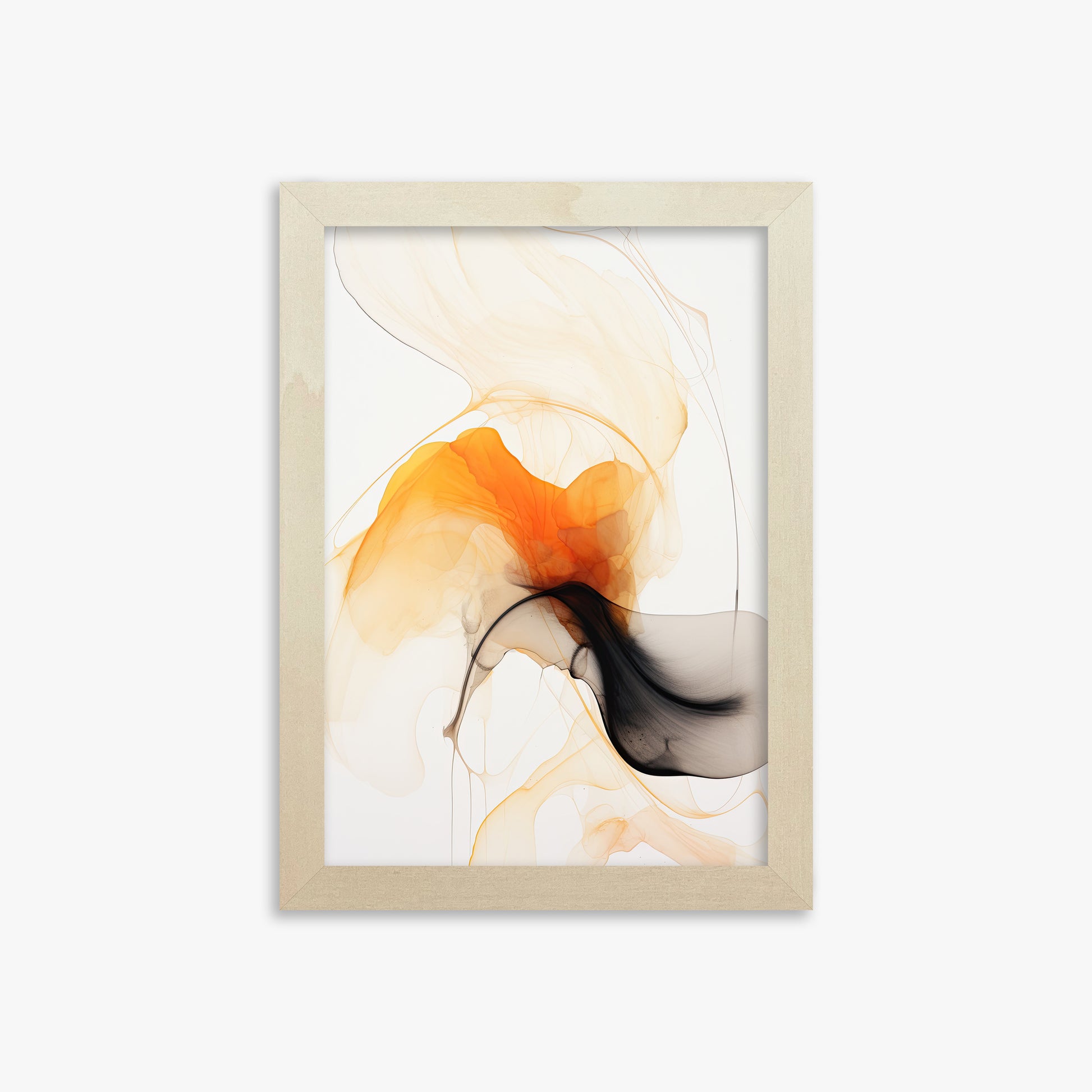 Crimson Veil, 21x30cm Framed Art Reproduction With Lime Wood Frame