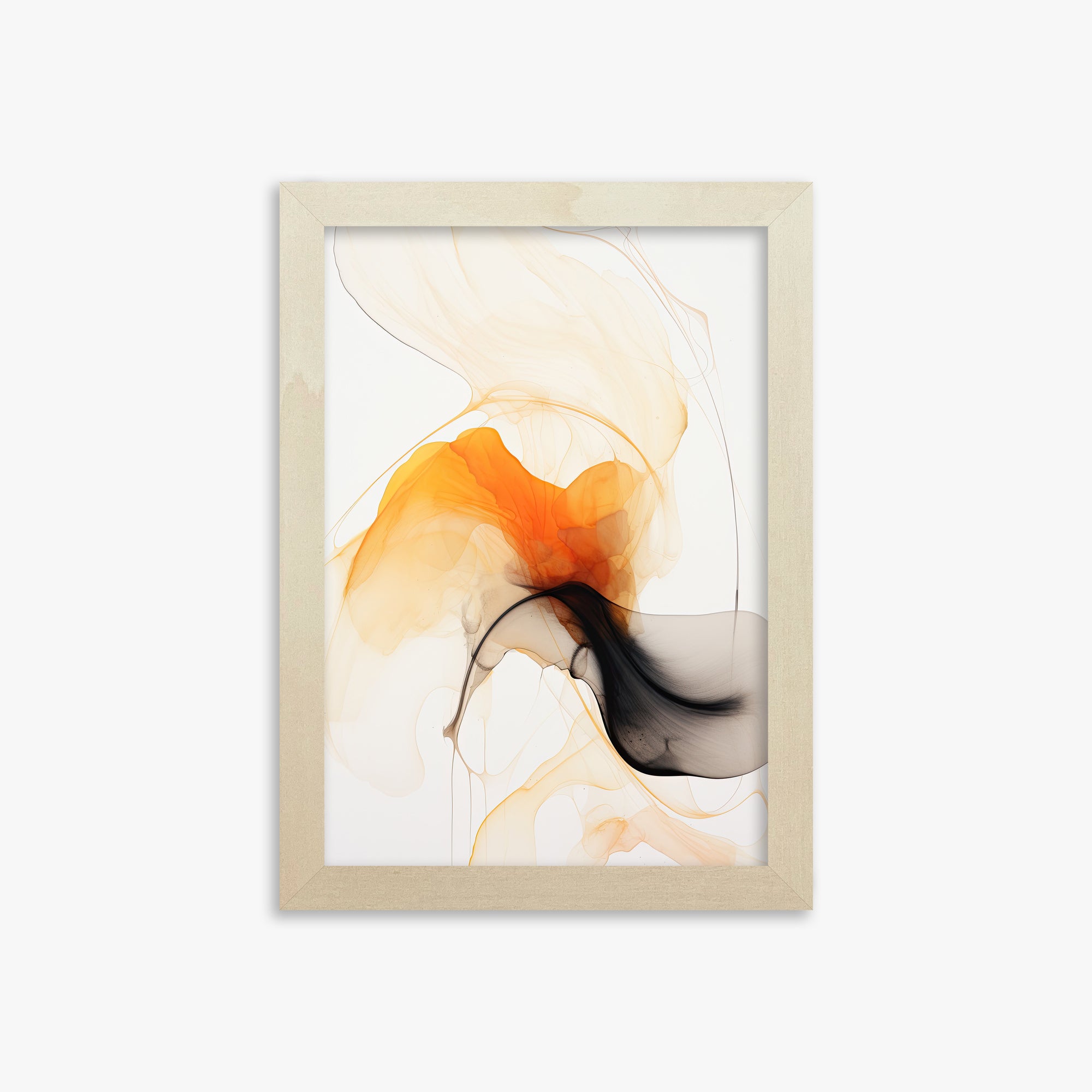 Crimson Veil, 21x30cm Framed Art Reproduction With Lime Wood Frame