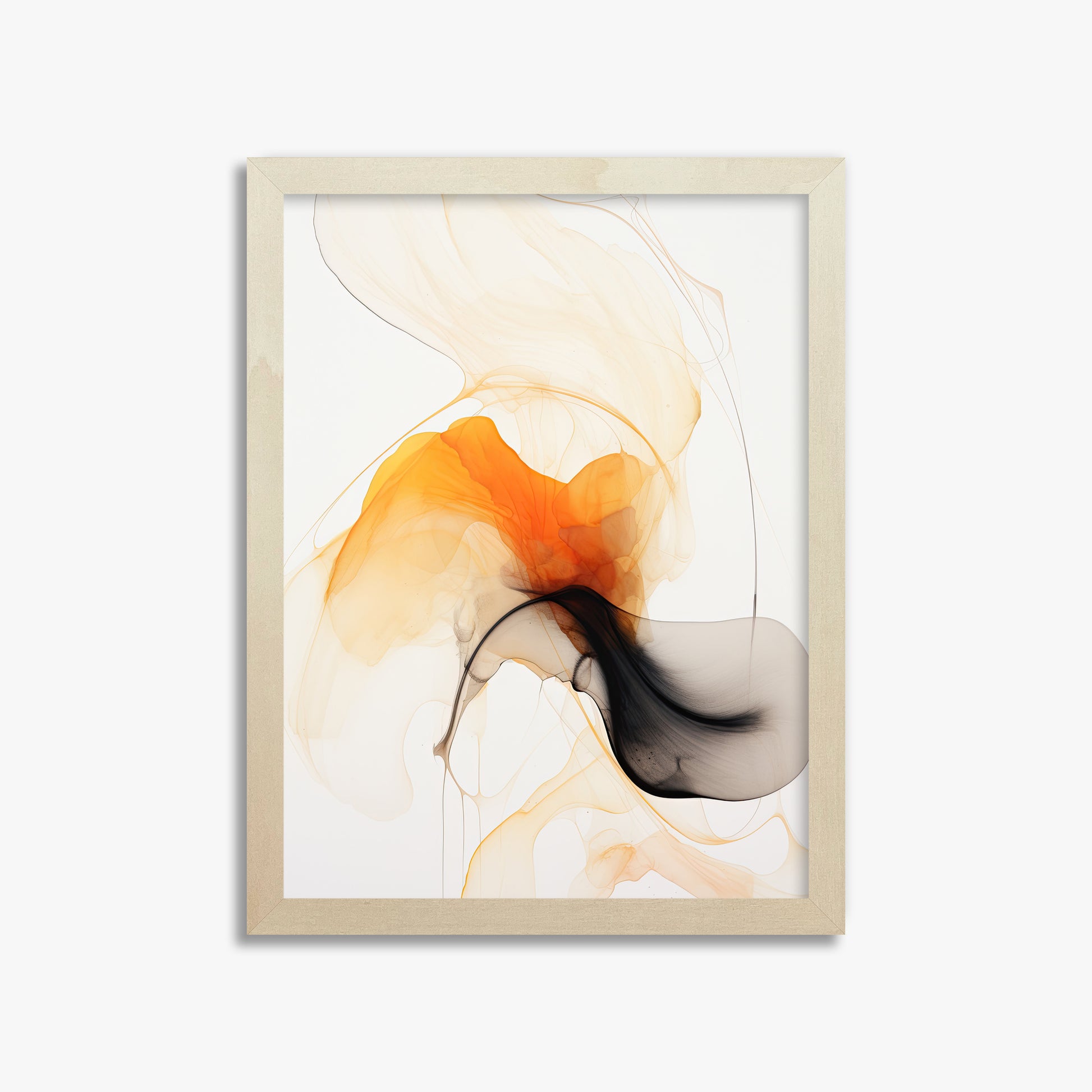 Crimson Veil, 30x40cm Framed Art Reproduction With Lime Wood Frame