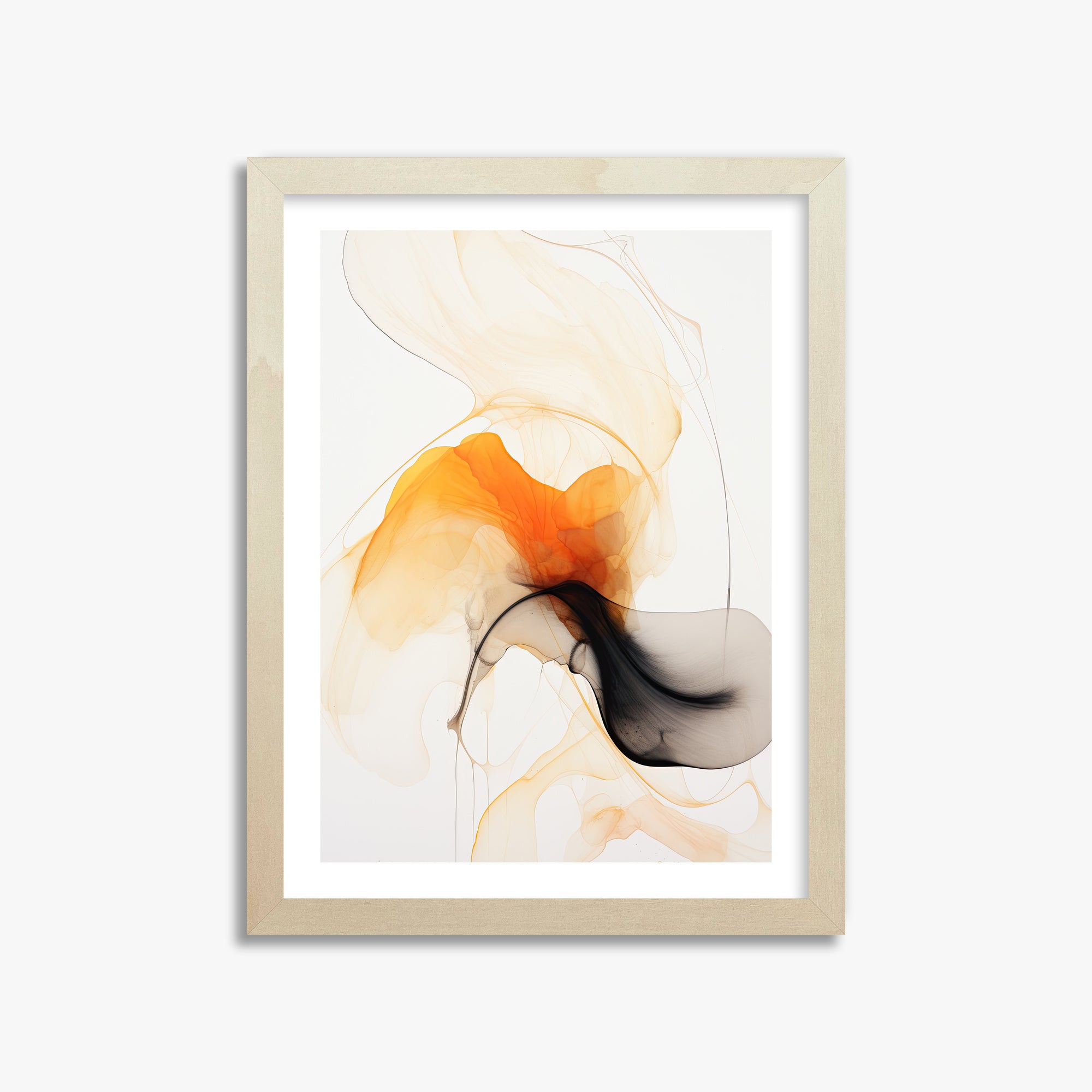 Crimson Veil, 30x40cm Framed Art Reproduction With Lime Wood Frame