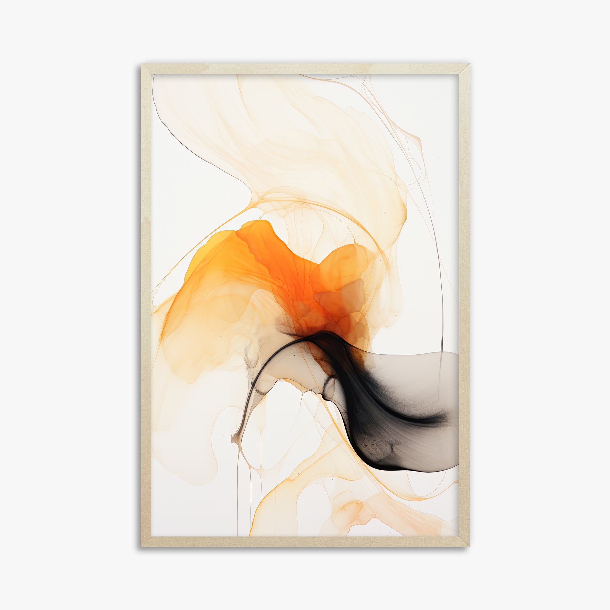 Crimson Veil, 61x91cm Framed Art Reproduction With Lime Wood Frame